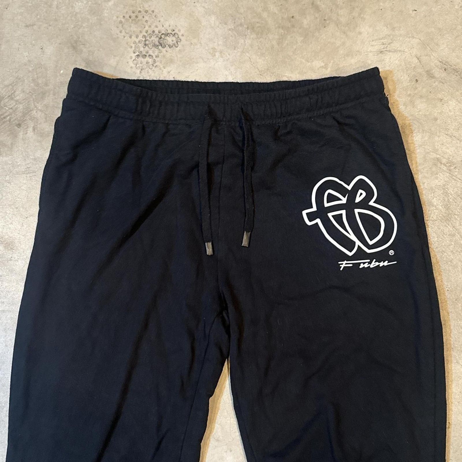 Fubu Vintage Y2K Black FUBU Jogger Sweatpants Size L Size US 36 / EU 52 - 2 Thumbnail