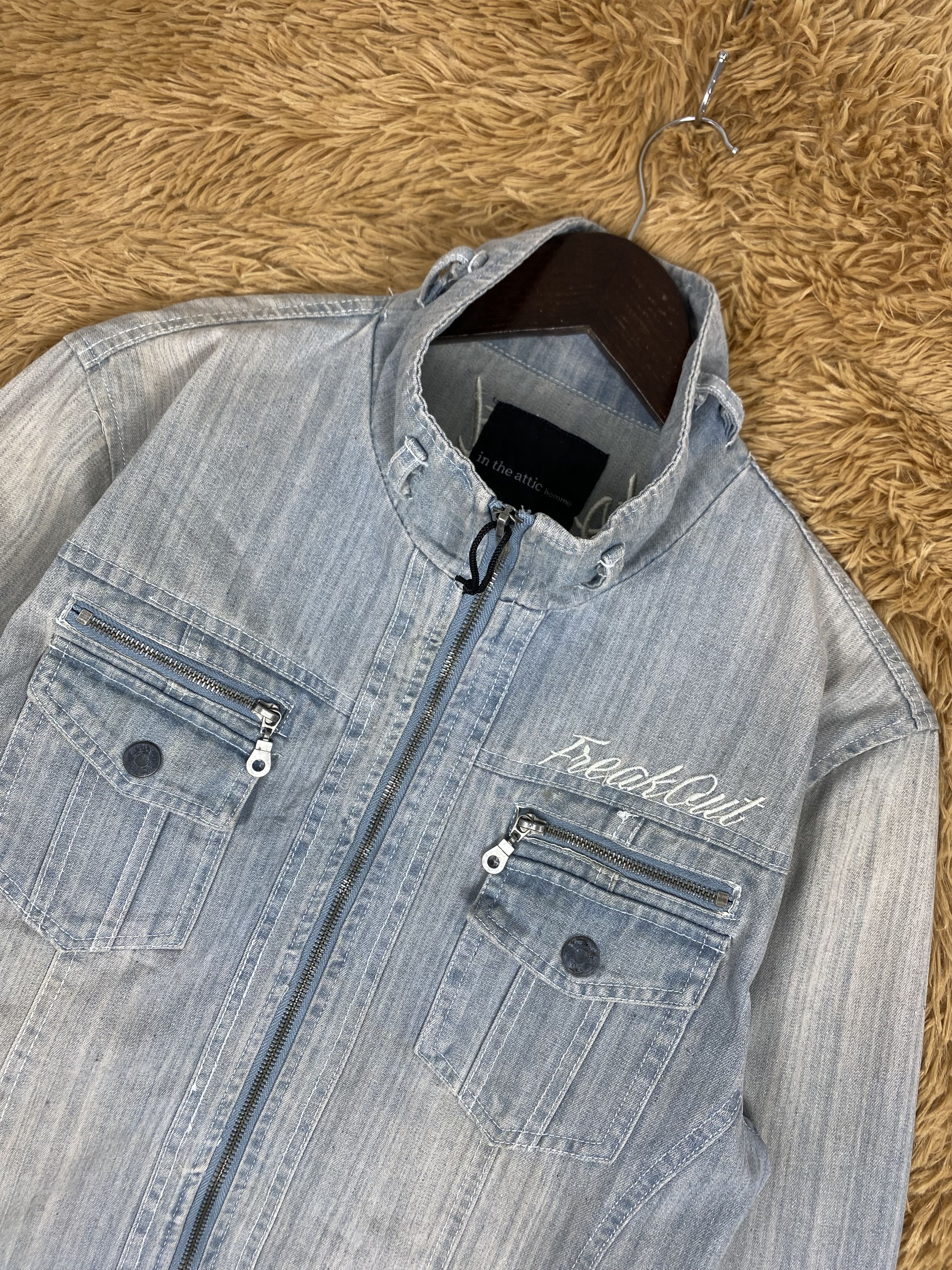 In The Attic Vintage In The Attic Faded Denim Jacket PJ2523 Size US L / EU 52-54 / 3 - 3 Thumbnail