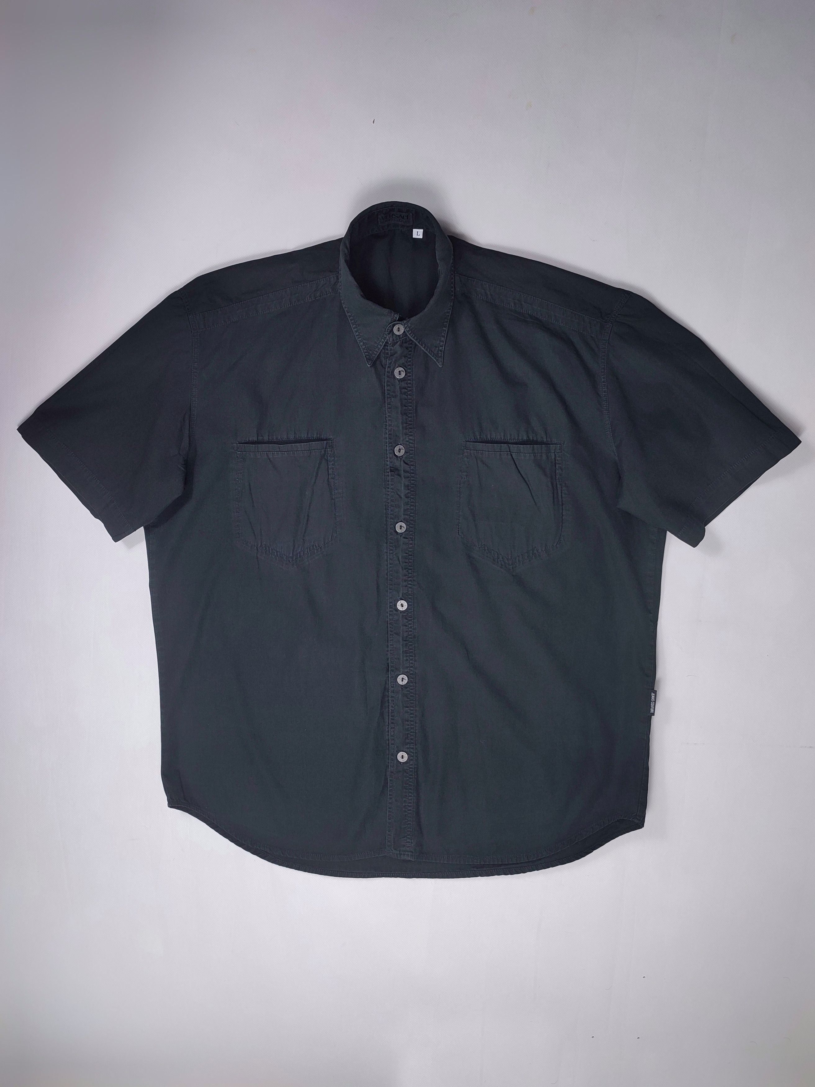 Other Vintage Versace faded metal button shirt Size US L / EU 52-54 / 3 - 4 Thumbnail