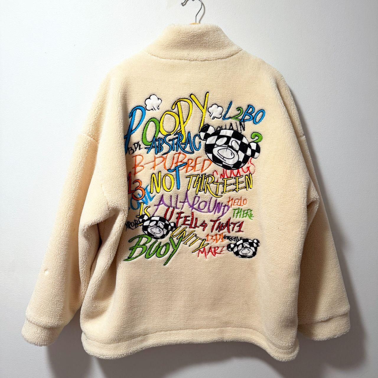 13DE MARZO Graffiti Street Slang Bear Coat Size M / US 6-8 / IT 42-44 - 2 Thumbnail