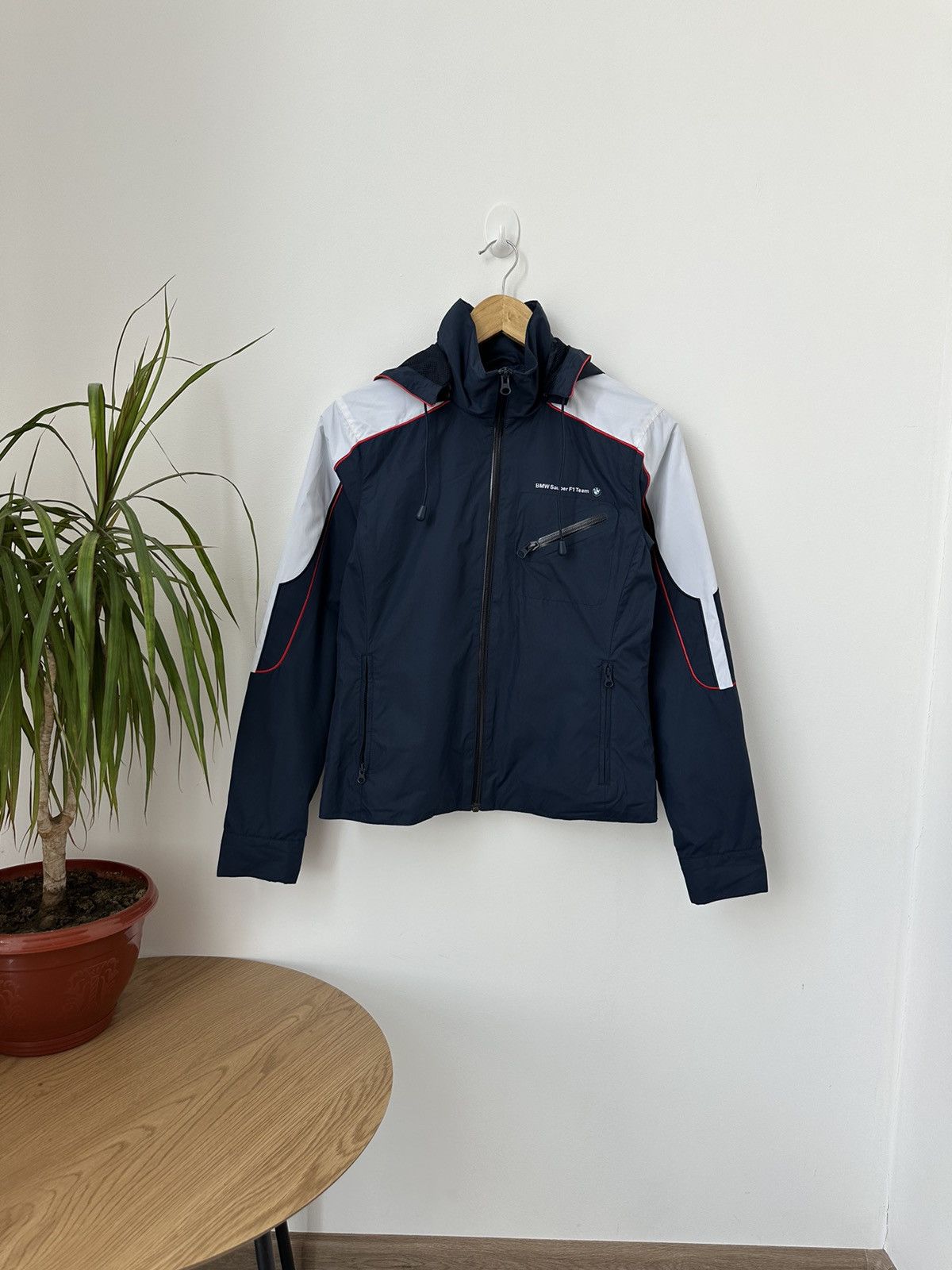 Vintage BMW Sauber F1 Team Blue Racing Women Jacket