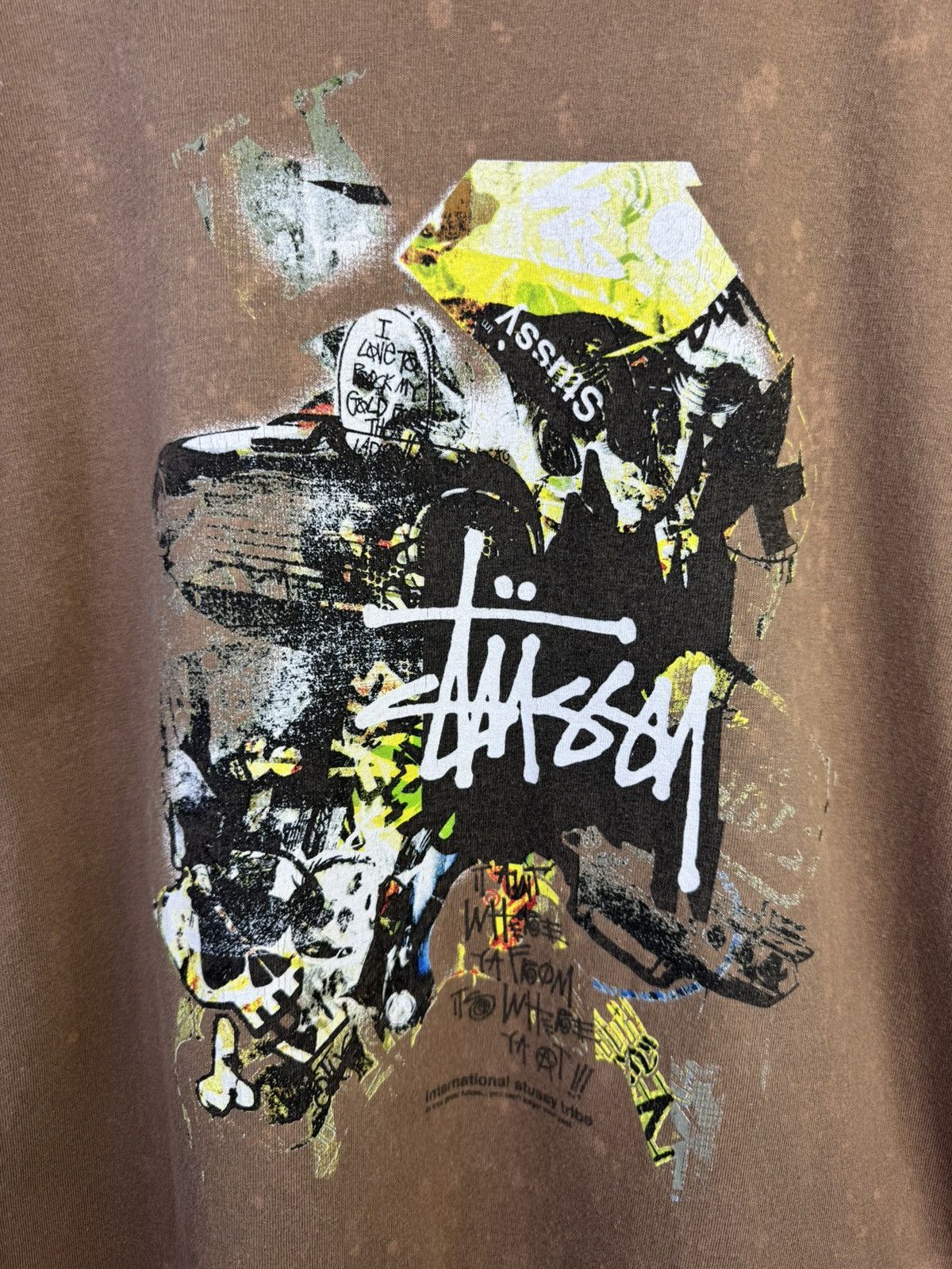 Stussy Stüssy Tribe Collage Tee in a brown Size US M / EU 48-50 / 2 - 6 Thumbnail