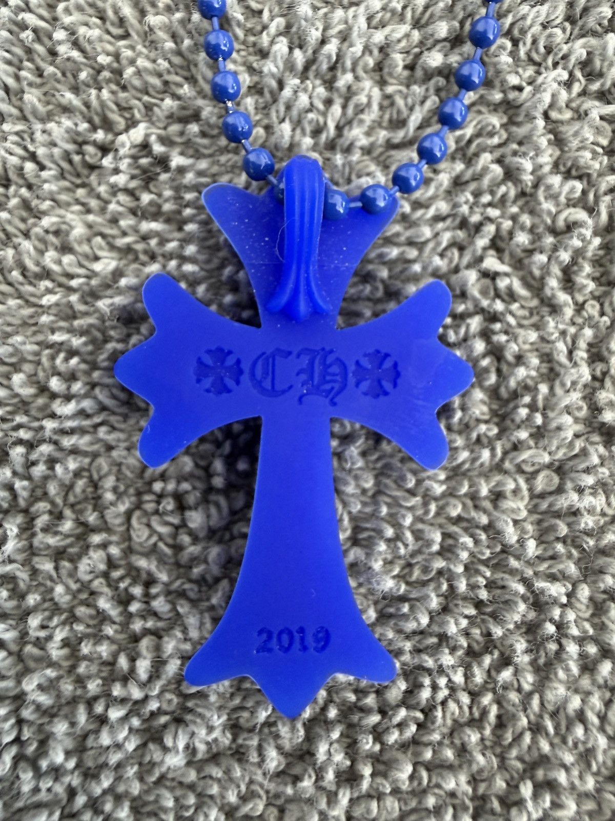 Chrome Hearts Chrome hearts silicone cross blue pendant Size ONE SIZE - 2 Thumbnail