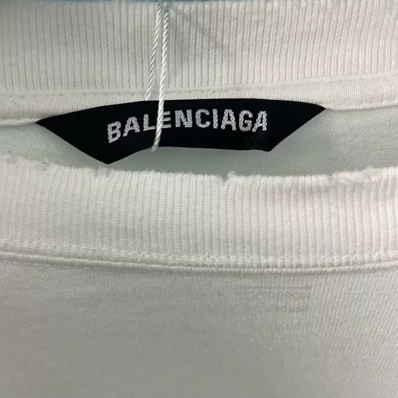 Balenciaga Balenciaga White marathon white logo0 printed short-sleeve Size US S / EU 44-46 / 1 - 4 Thumbnail