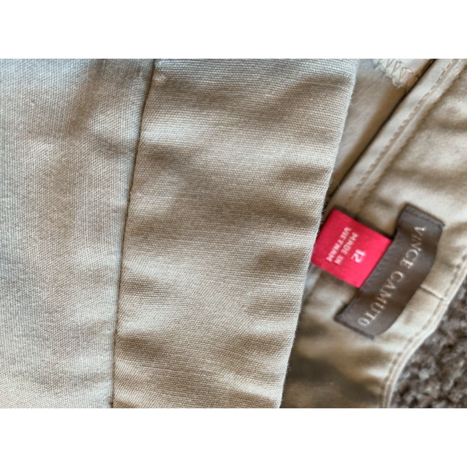 Vince Camuto Vince Camuto Pants Women Gray Knit Dress 12 Inseam 29" Slim Leg Pockets 90s Designer Size 34" / US 12 / IT 48 - 3 Thumbnail