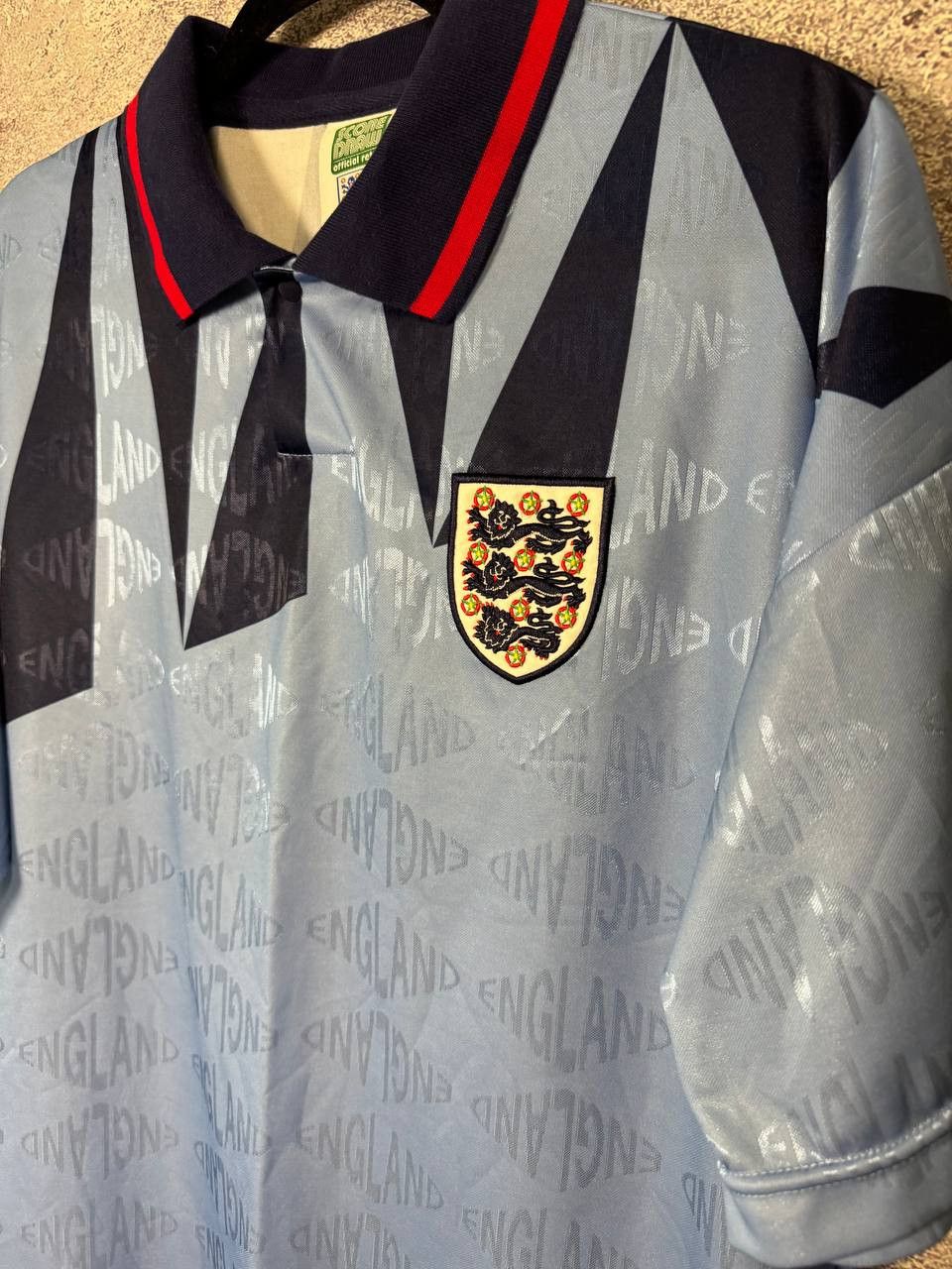 Vintage 90's England National Team 1994 Score Draw Jersey Size US L / EU 52-54 / 3 - 9 Thumbnail