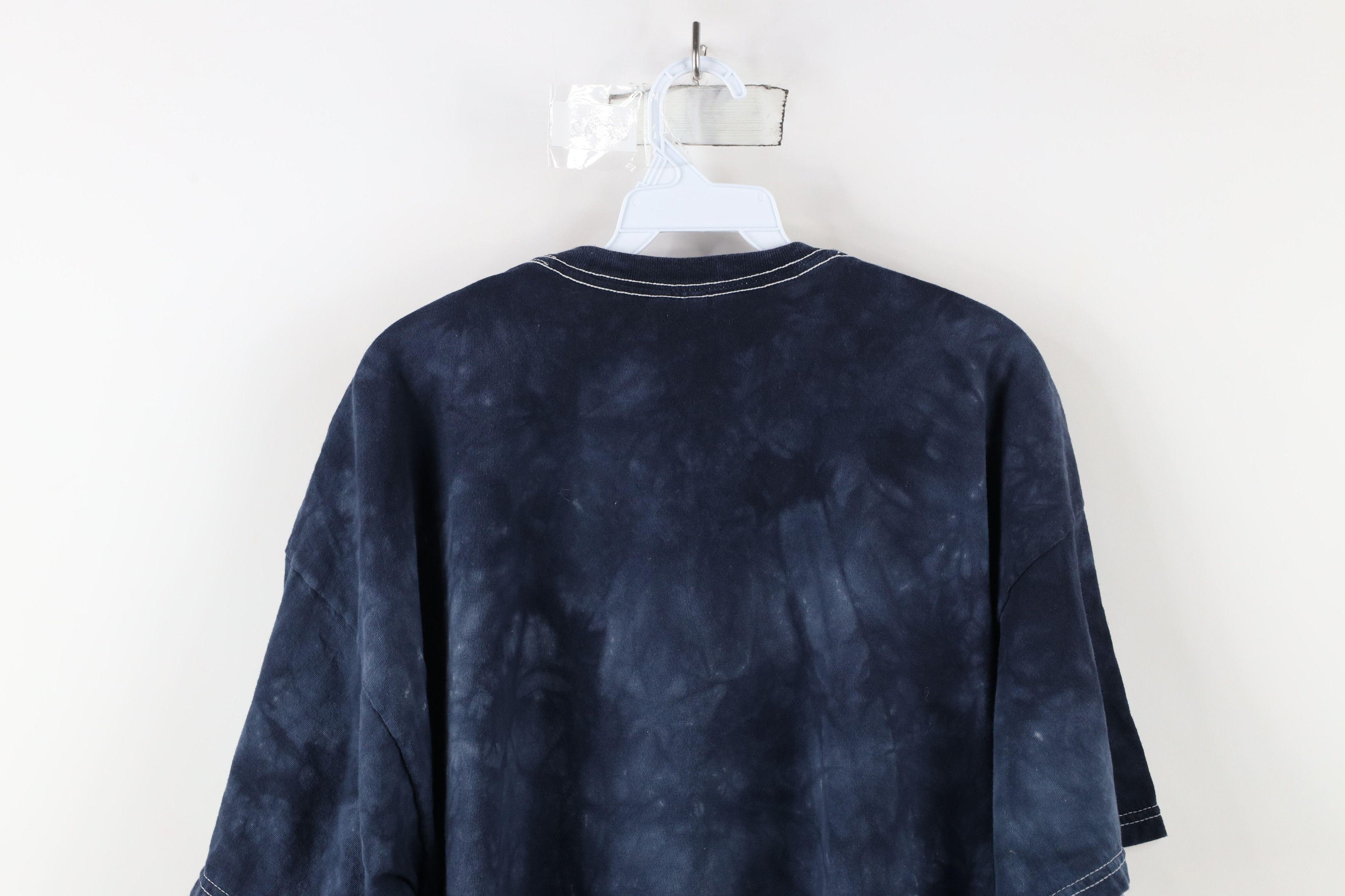 Vintage Vintage Y2K Streetwear Acid Wash Nature Wolf T-Shirt Blue Size US XXL / EU 58 / 5 - 9 Thumbnail