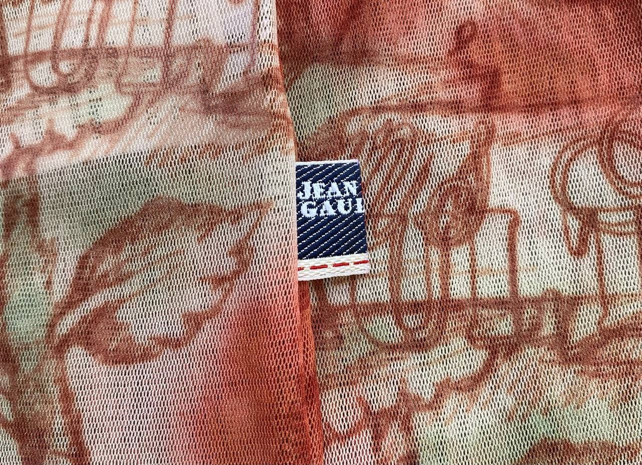 Jean Paul Gaultier Jean Paul Gaultier - 2000s Roses Mesh Shirt Size M / US 6-8 / IT 42-44 - 5 Thumbnail