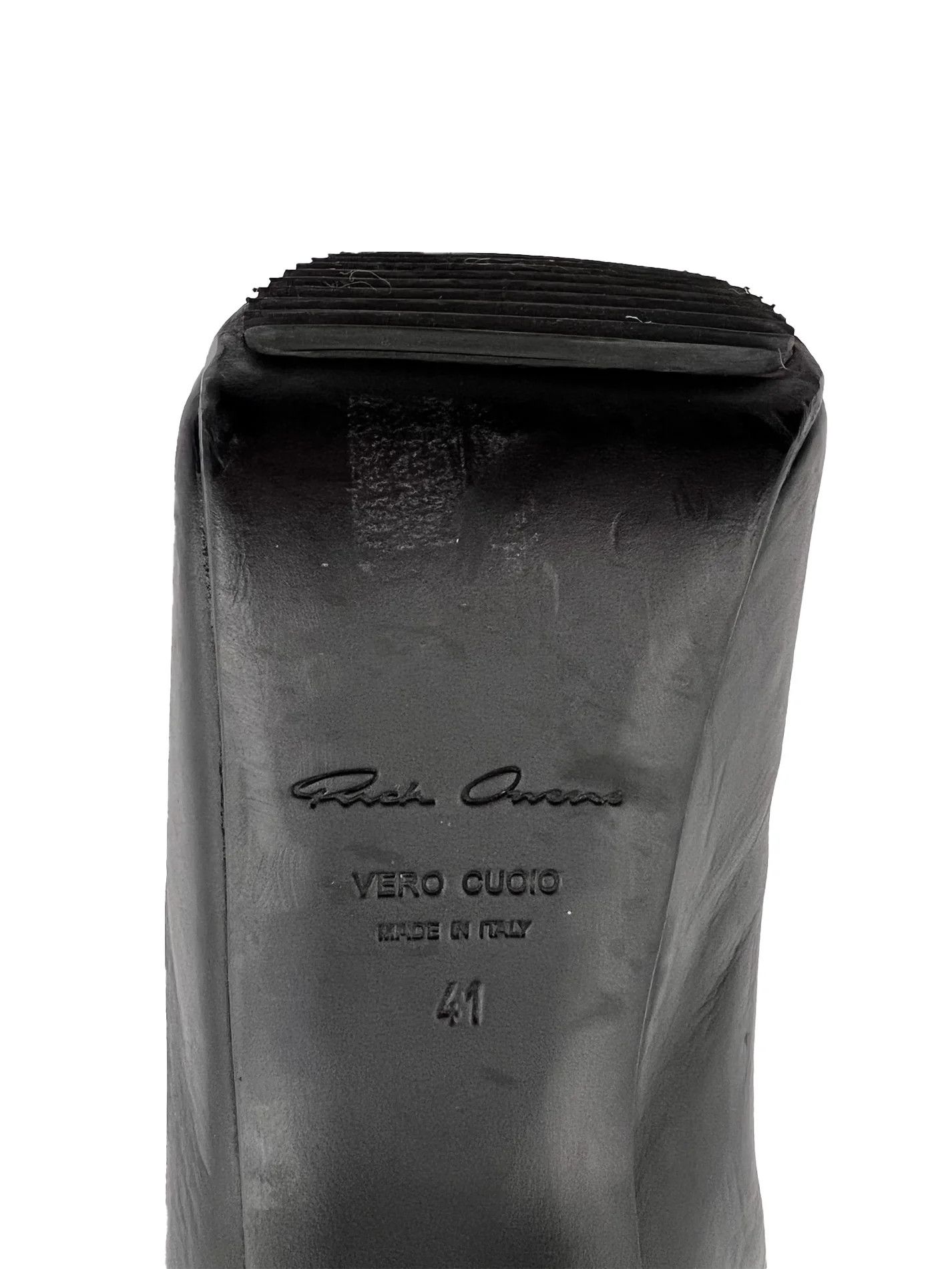 Rick Owens FW2023 Flared Oblique Tall Kiss Boots Size US 11 / IT 41 - 4 Thumbnail