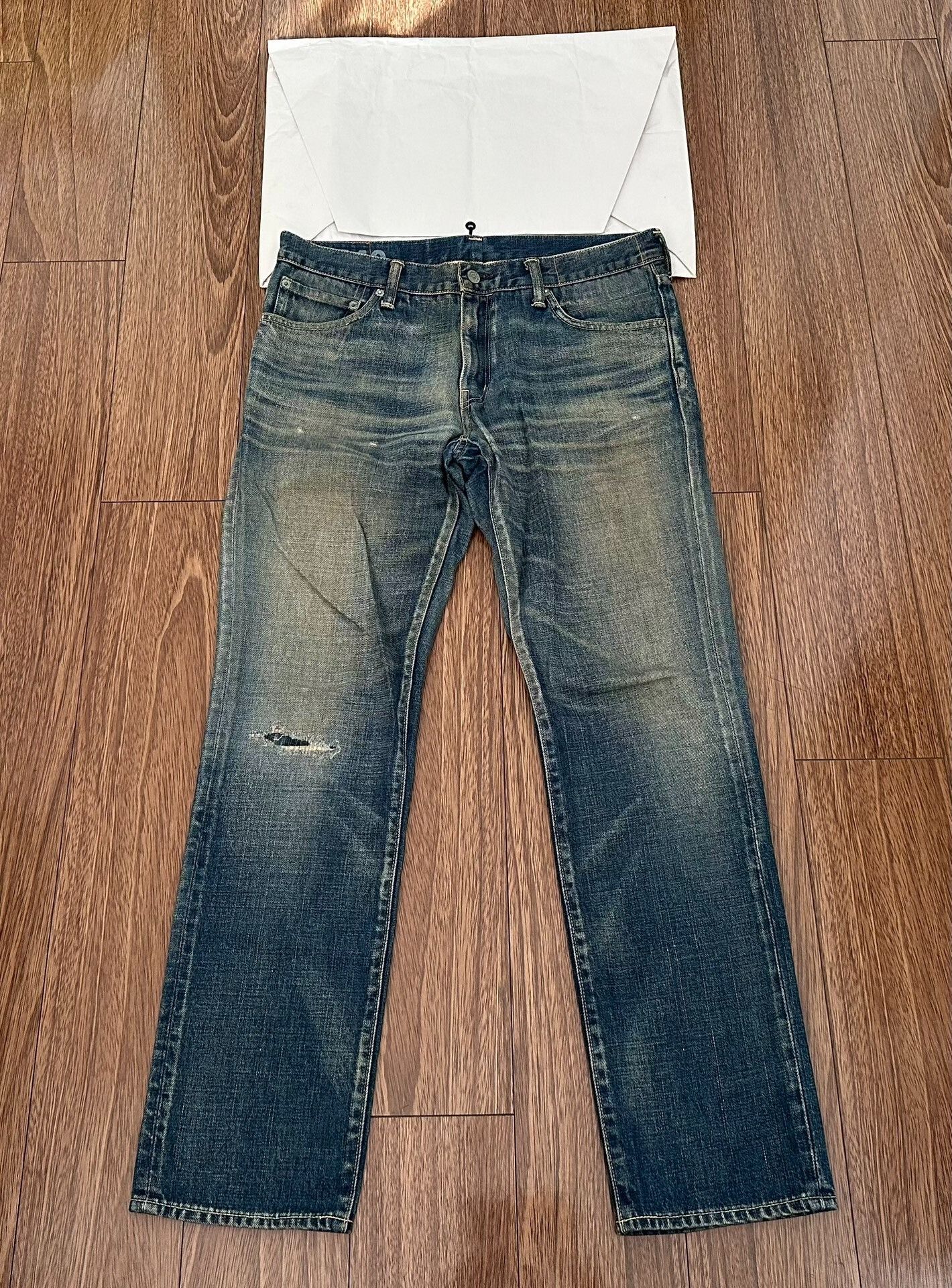 Visvim visvim social sculpture damaged denim pants Size US 34 / EU 50 - 1 Thumbnail