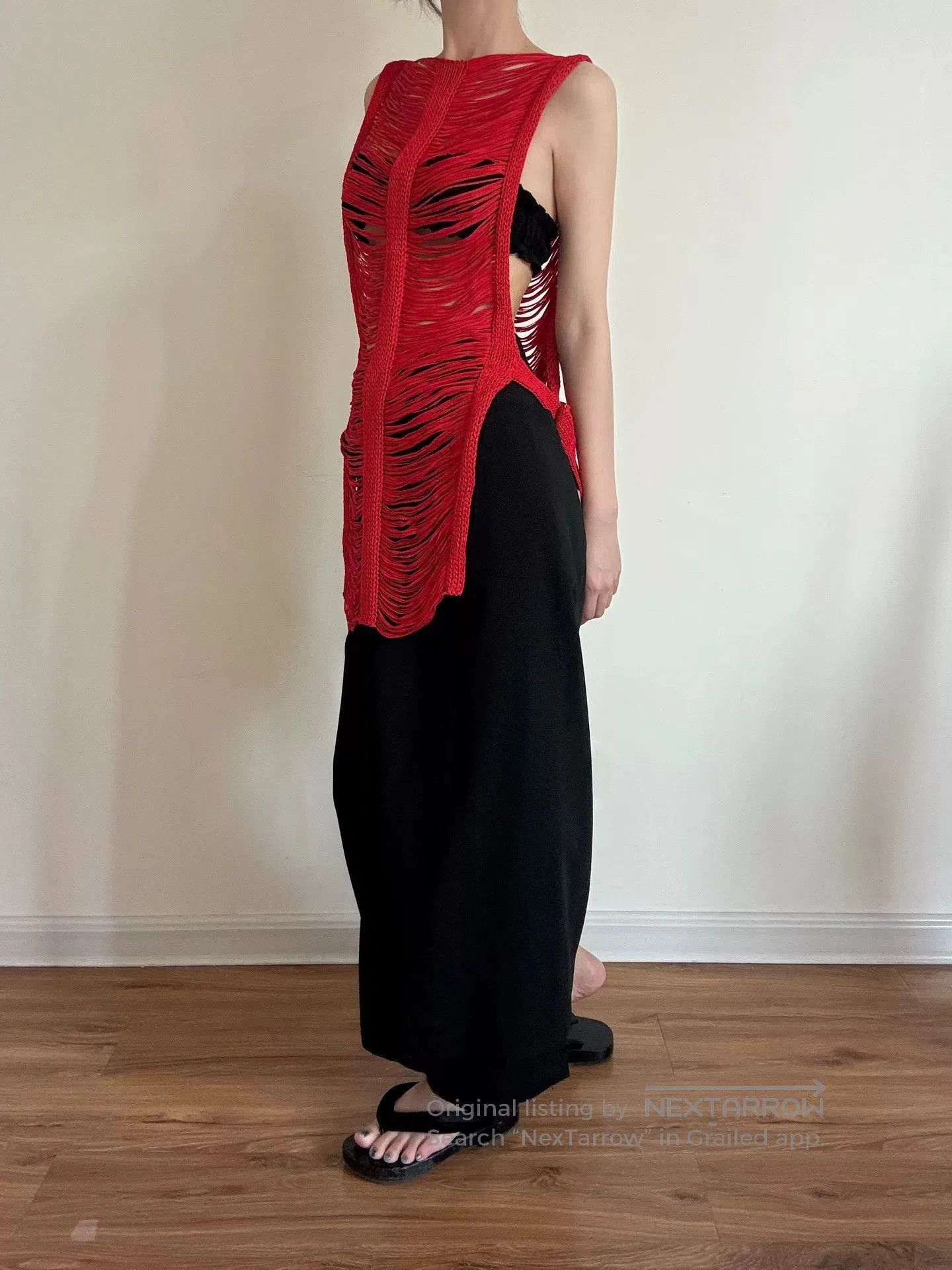 Comme des Garcons Red Knit Top by Limi Feu. Size M / US 6-8 / IT 42-44 - 1 Thumbnail