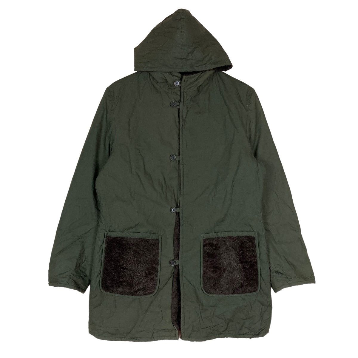 ABAHOUSE Vintage Abahouse Flat Button Hoodie Medium Long Jacket Size US M / EU 48-50 / 2 - 1 Thumbnail
