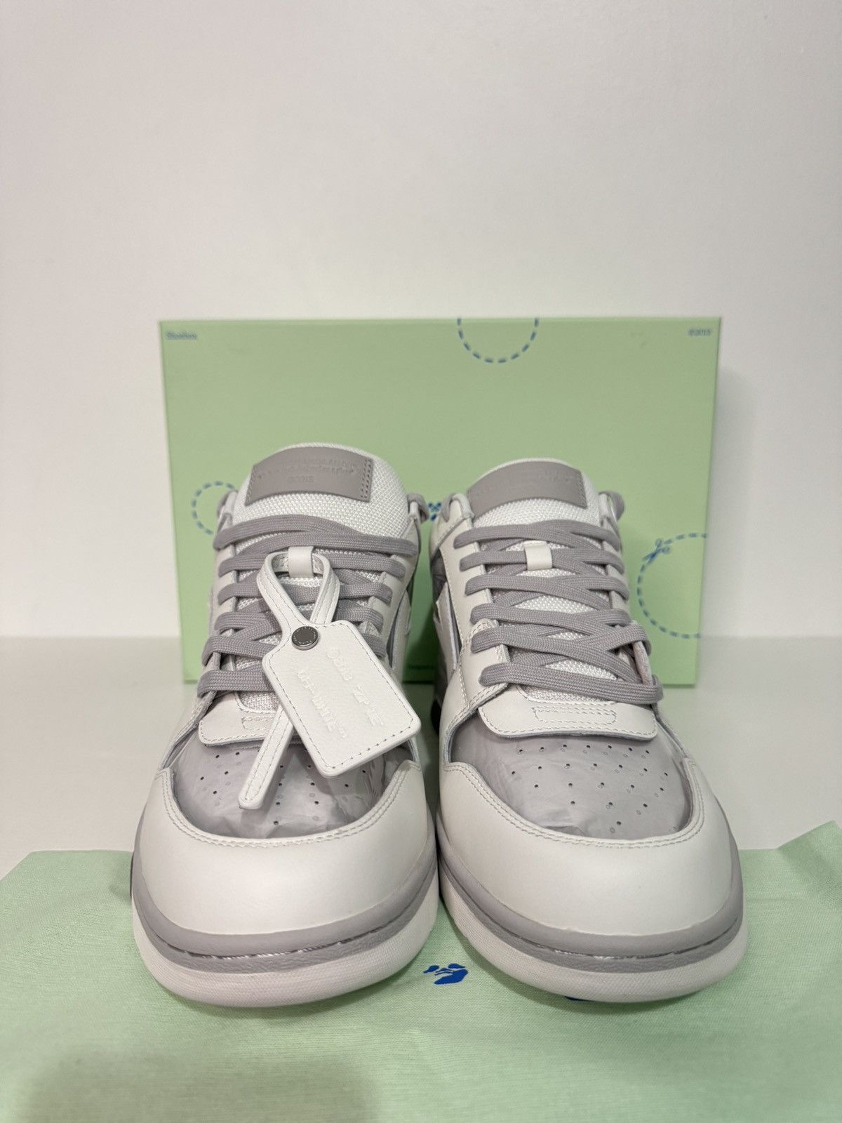 Off-White Off-White Out Of Office Sneakers White/Grey SZ 48 New w/ Box Size US 14 / EU 47 - 2 Thumbnail