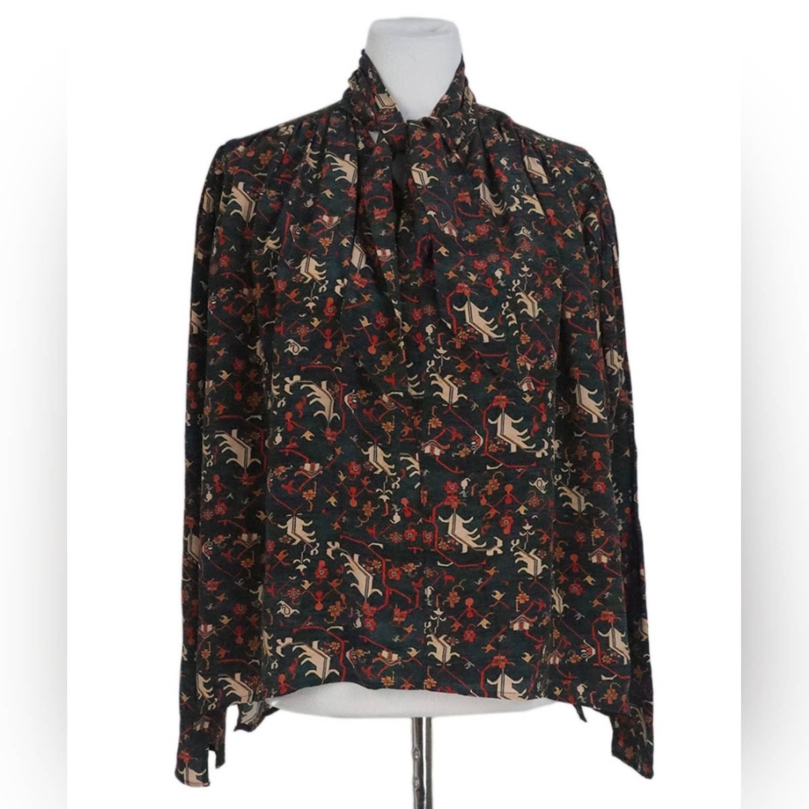 image of Isabel Marant Silk Blouse Size 38 in Black, Women's