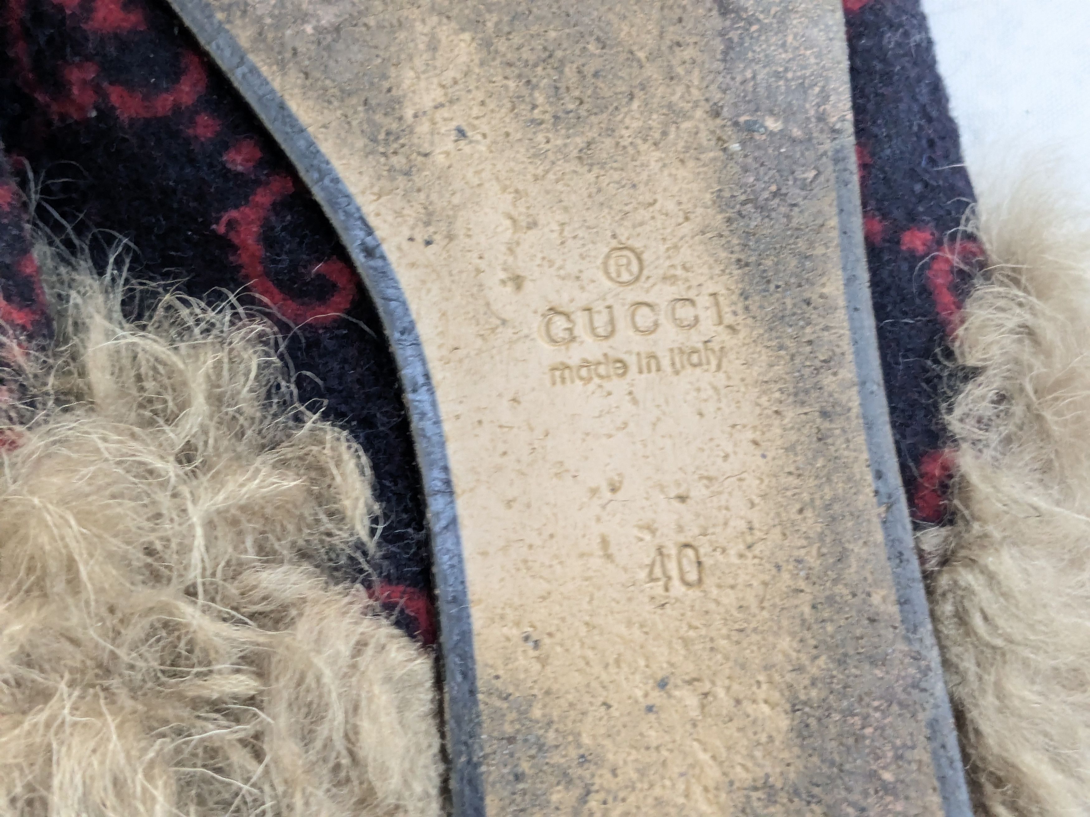 Gucci Gucci Princetown Horsebit Loafers Navy Blue Red Fur 7 40 Size US 7 / EU 40 - 12 Thumbnail