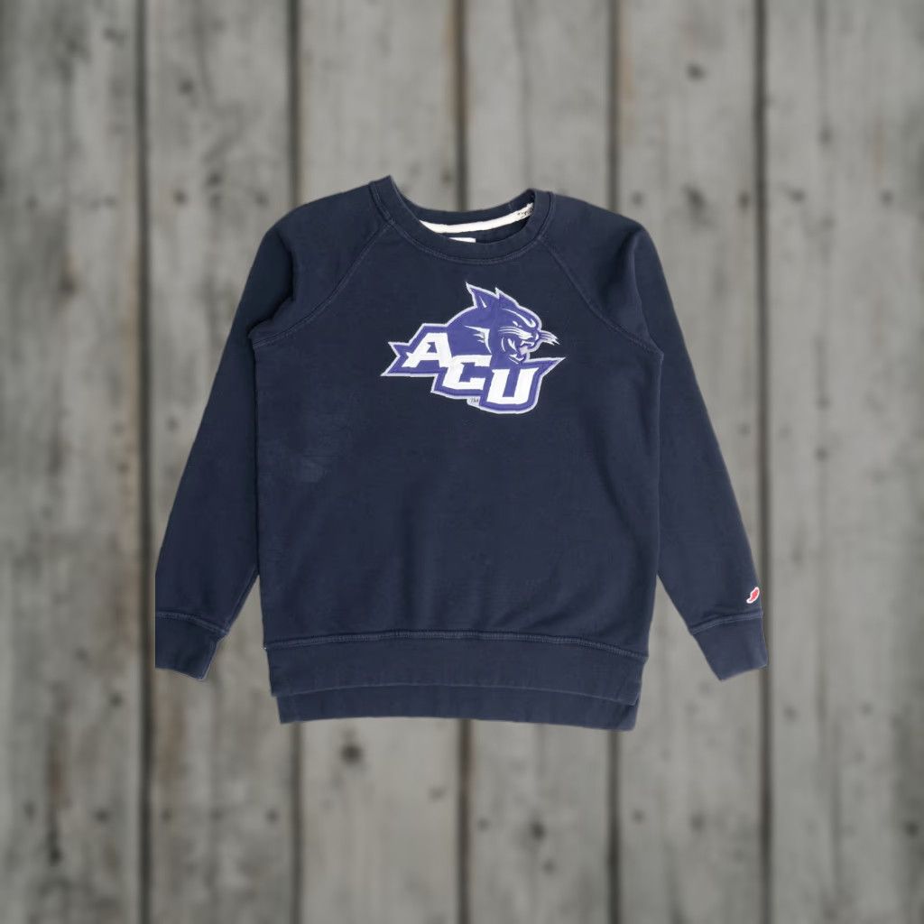 Vintage ACU Abilene Christian University College Sweatshirt Navy Blue Small Long Sleeve 2020s Mens Womens Unisex Sportswear Shirt Sweatshirt Size US S / EU 44-46 / 1 - 1 Thumbnail