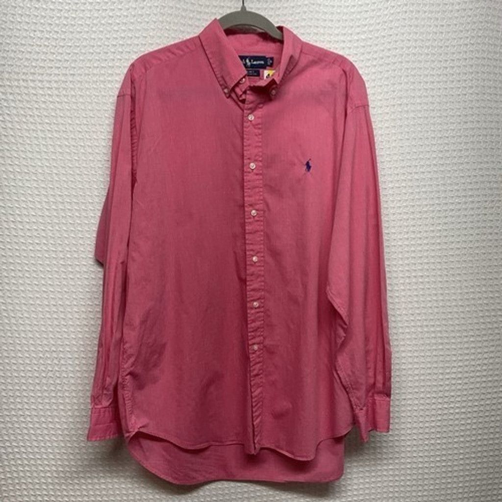 Ralph Lauren Ralph Lauren Blake Pink Cotton Button Up Oxford Shirt Men L Size US L / EU 52-54 / 3 - 7 Thumbnail