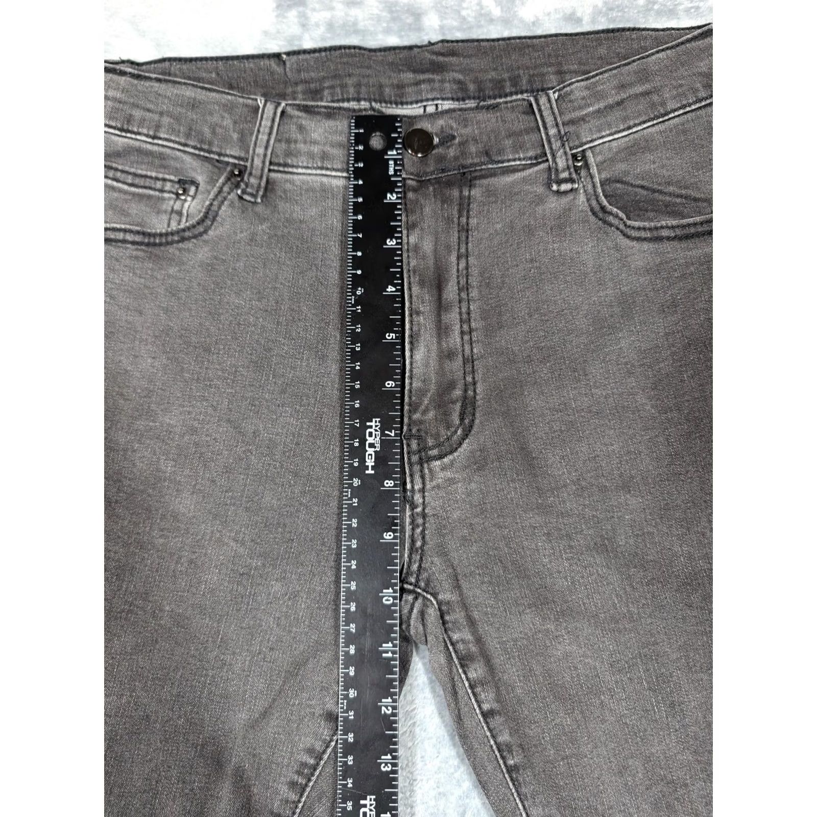 MNML Mnml Gray Skinny Jeans Mens 33 Slim Denim Pants Stretch 5-Pocket Zip Fly Modern Classic Size US 33 - 3 Thumbnail