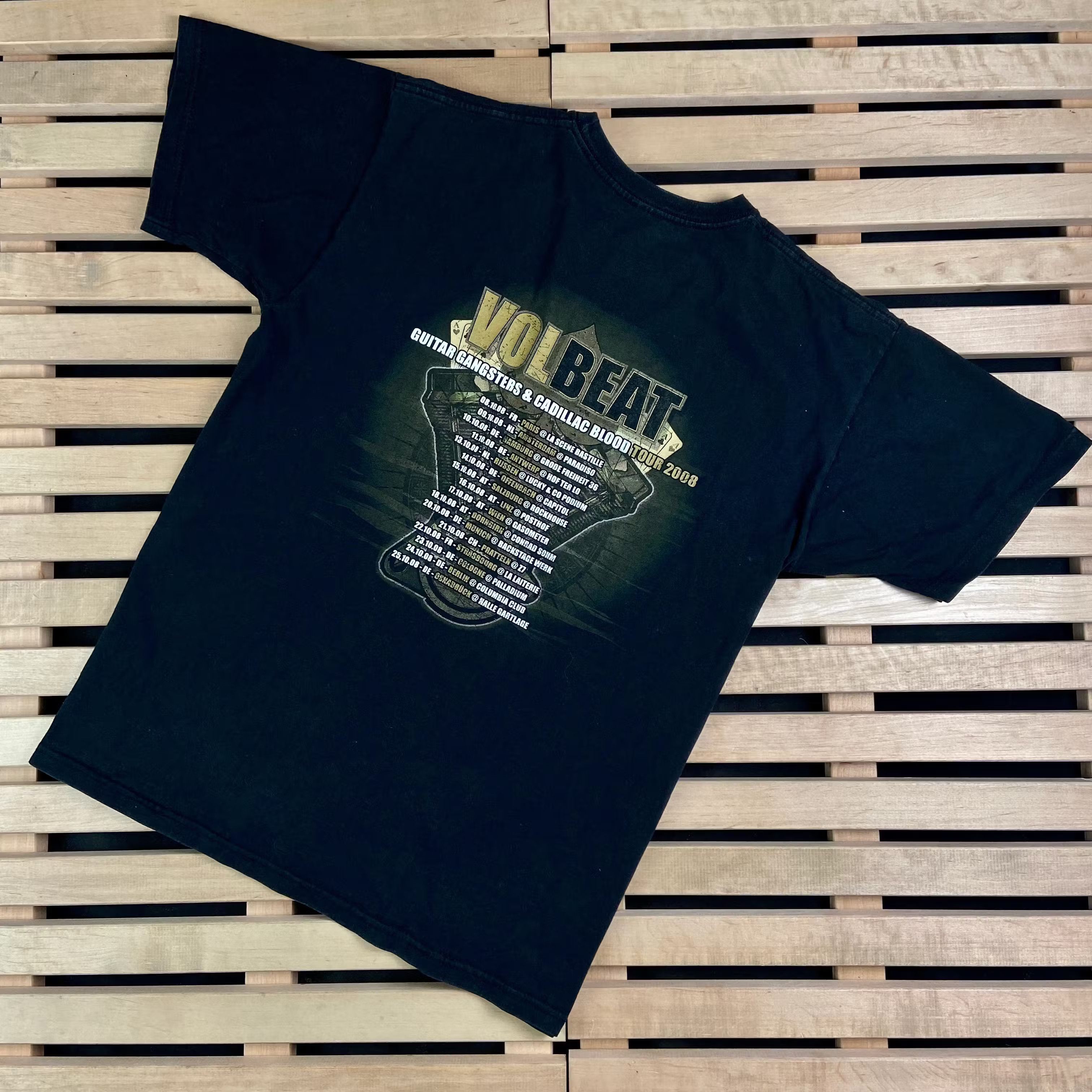 Band Tees × Vintage Mens Vintage T Shirt Volbeat 2008 Size L Size US L / EU 52-54 / 3 - 6 Thumbnail