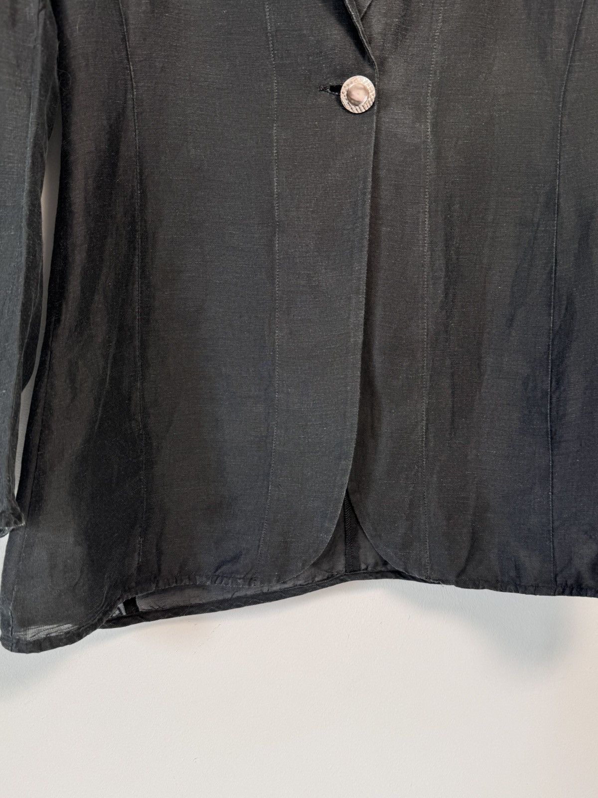 Emporio Armani Emporio Armani Vintage Blazer Jacket 90’s black Size L / US 10 / IT 46 - 7 Thumbnail