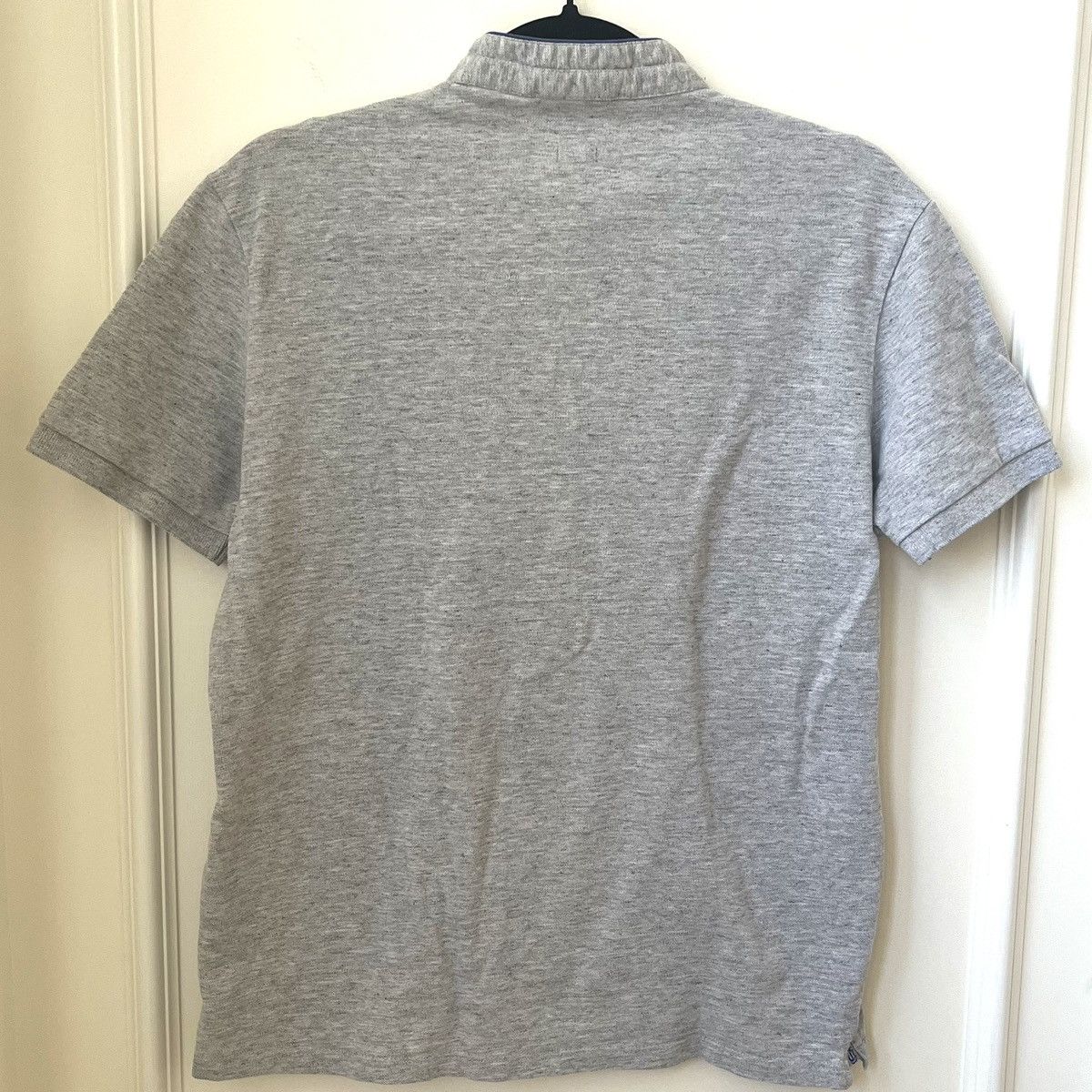 The Kooples The Kooples Classic Fit Gray Polo Shirt With Blue Detailing Size US M / EU 48-50 / 2 - 2 Thumbnail