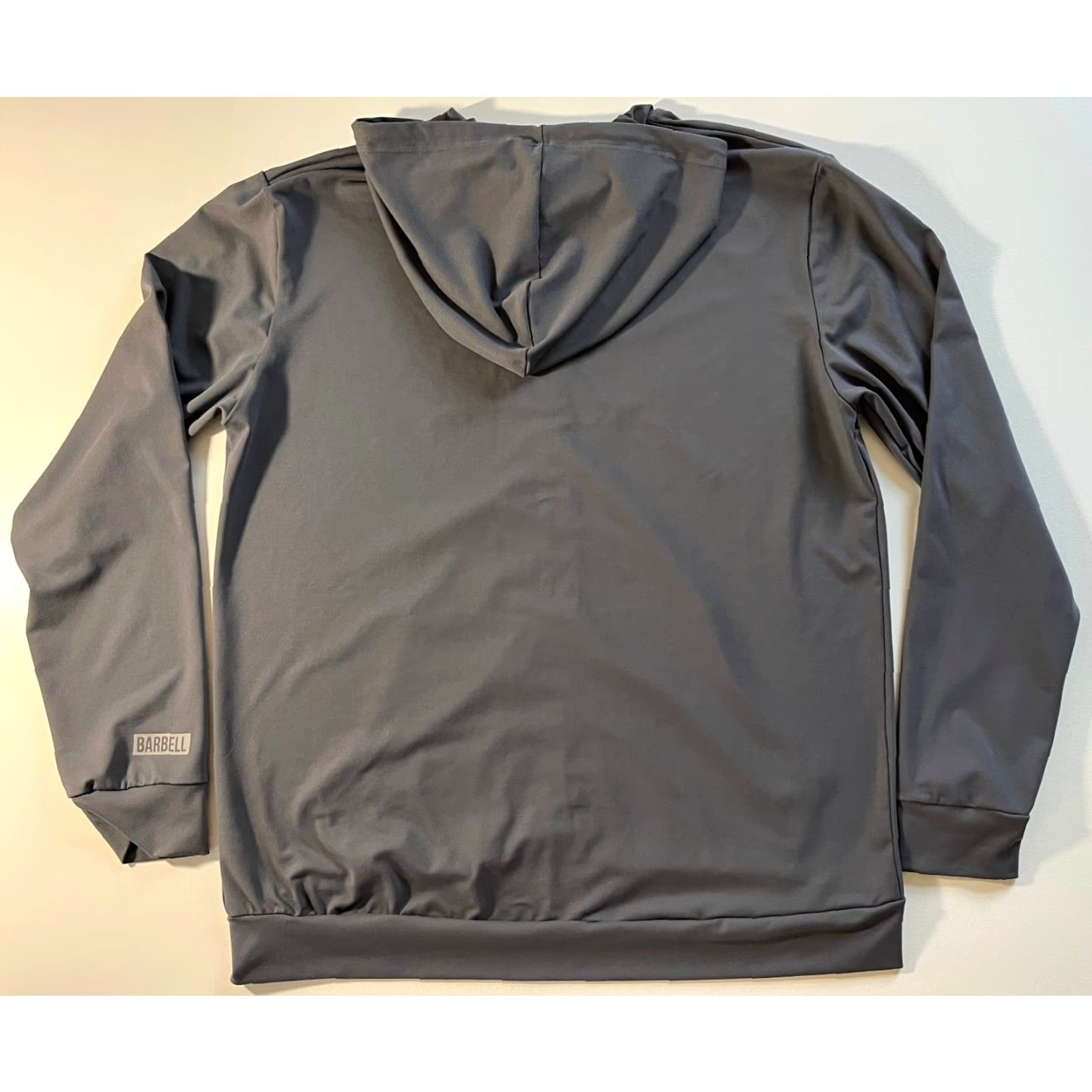 Vintage VINTAGE Barbell Apparel Men's Full Zip Hoodie Lightweight Gray XL Size US XL / EU 56 / 4 - 4 Thumbnail
