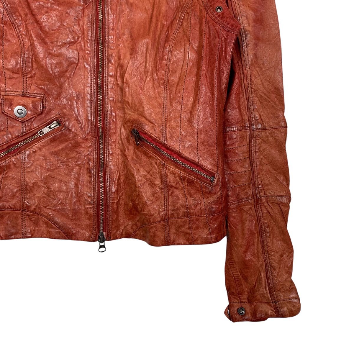 Leather ☀️Siosi leather cafe racer jacket Size US XS / EU 42 / 0 - 5 Thumbnail