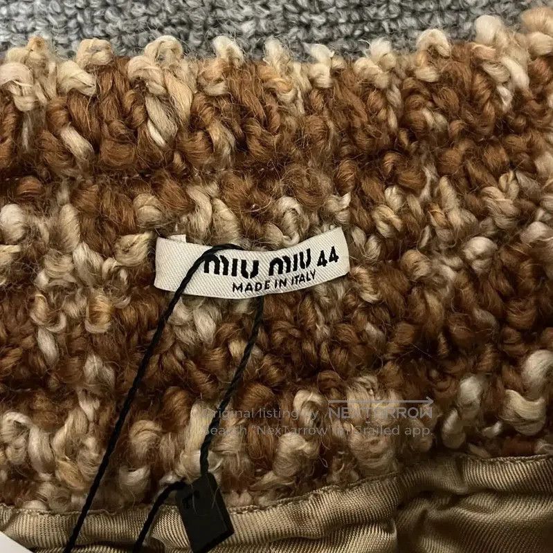 Miu Miu Miu Miu Brown Wool Midi Skirt for Women . Size 28" / US 6 / IT 42 - 4 Thumbnail