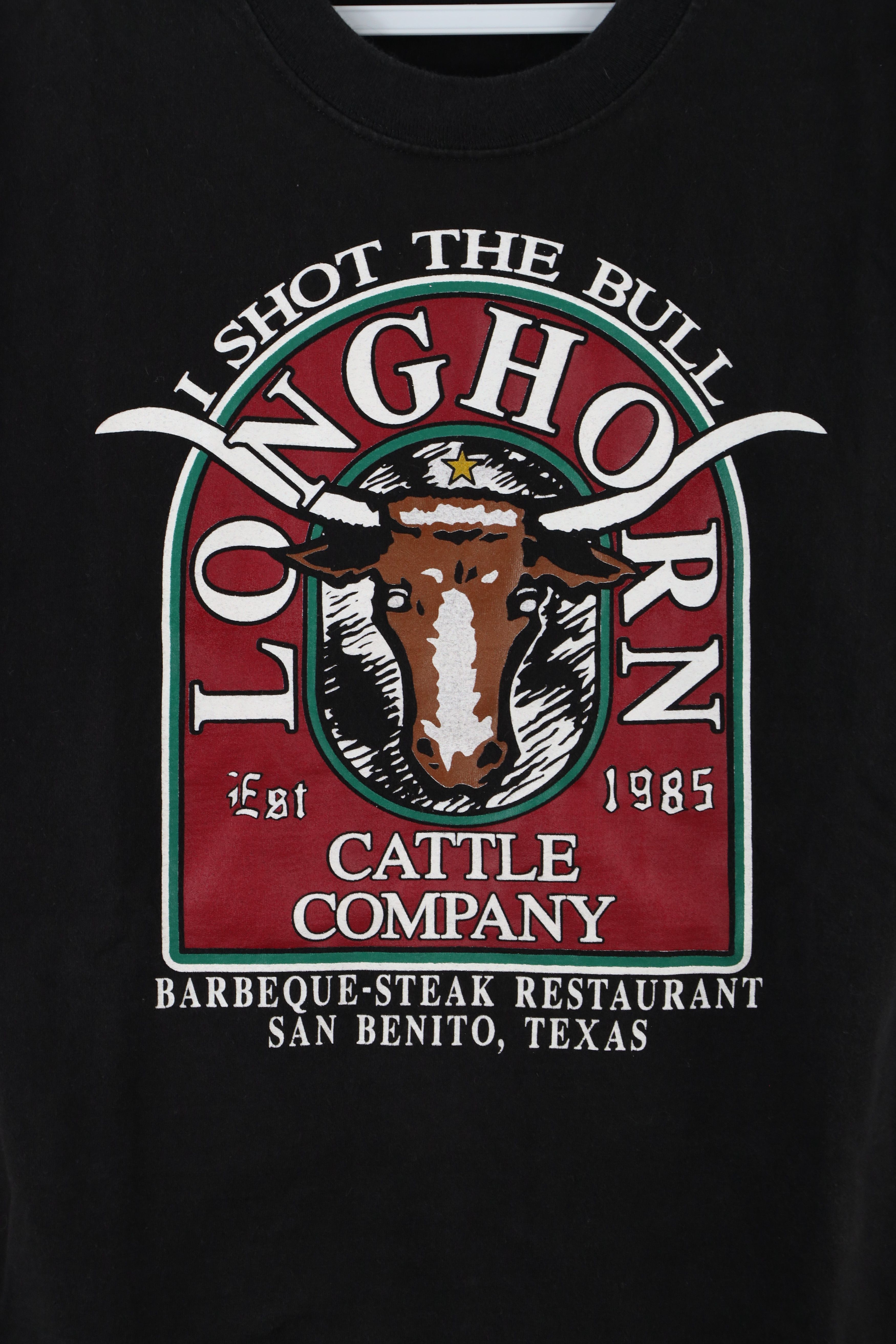 Vintage Vintage Longhorn Cattle Company Restaurant T-Shirt Black Size US M / EU 48-50 / 2 - 4 Thumbnail