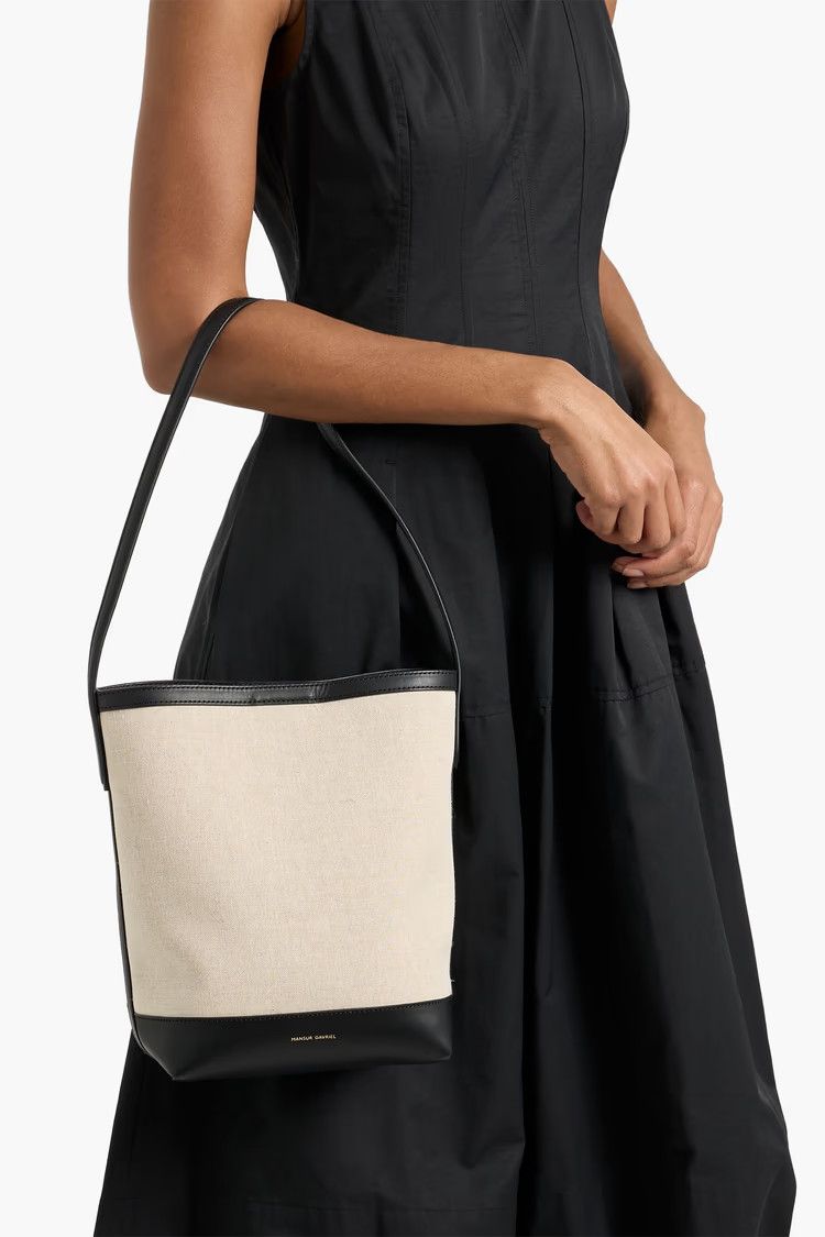 Mansur Gavriel os11x0326 Size: OS / Everyday Cabas Tote Bag in Black/Beige Size ONE SIZE - 2 Thumbnail