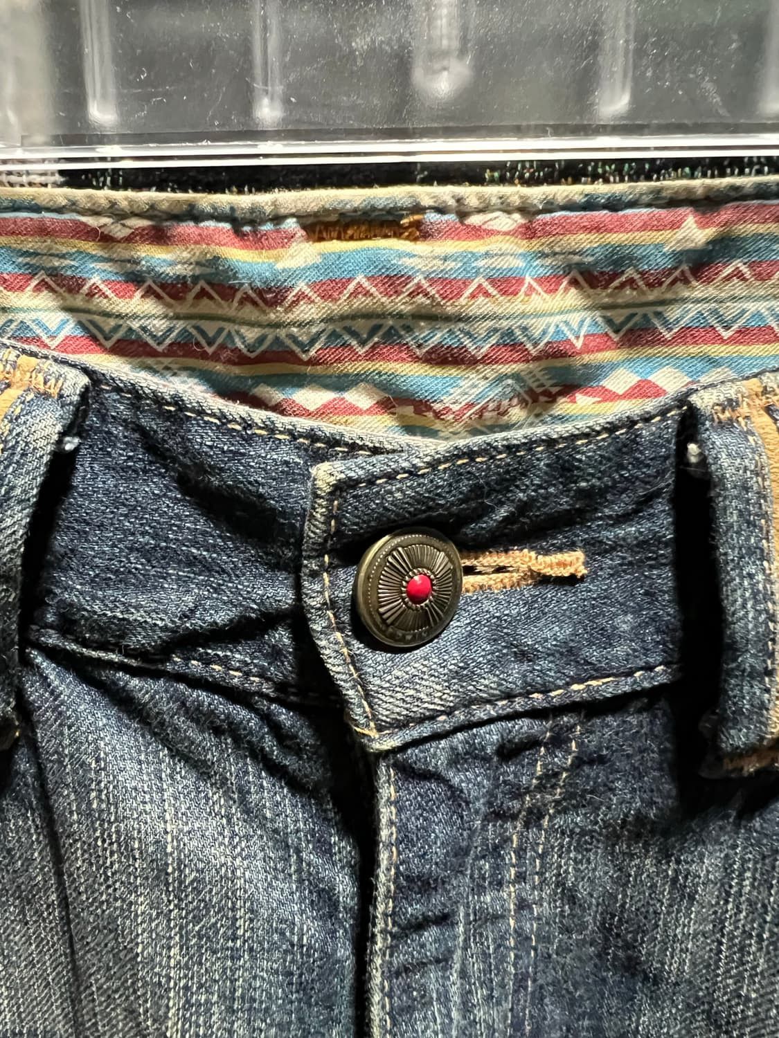 Edwin (SOLD OUT)Edwin medium blue western damage denim pants Size US 32 / EU 48 - 4 Thumbnail