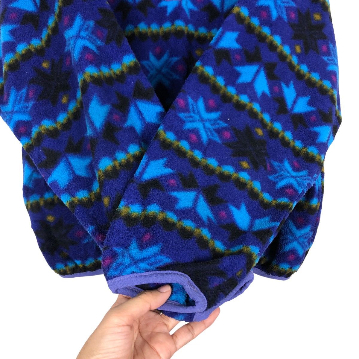 Japanese Brand 🔥Vintage Fleece Jacket L.L.Bean Navajo Aztec Native Design Size US M / EU 48-50 / 2 - 13 Thumbnail