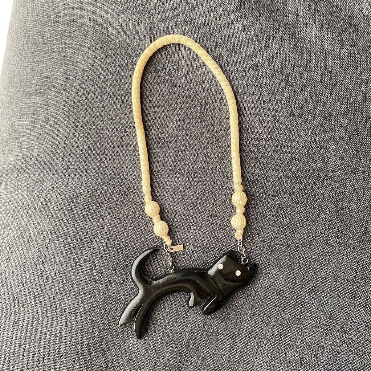 Tsumori Chisato TSUMORI CHISATO Midnight Cat Necklace. Size ONE SIZE - 1 Thumbnail