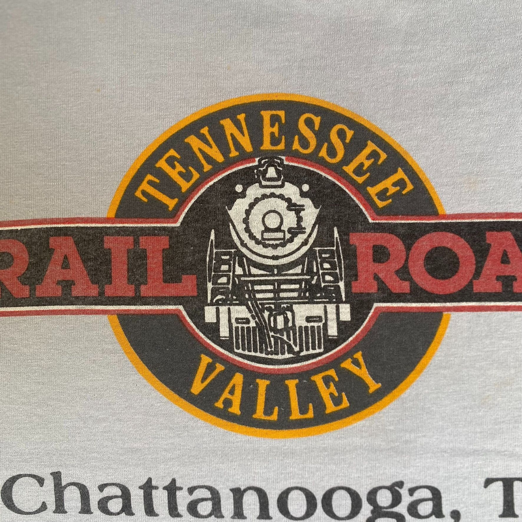 Vintage Vintage 80s Tennessee Railroad Shirt Train Single Stitch Tee Size US XL / EU 56 / 4 - 4 Thumbnail
