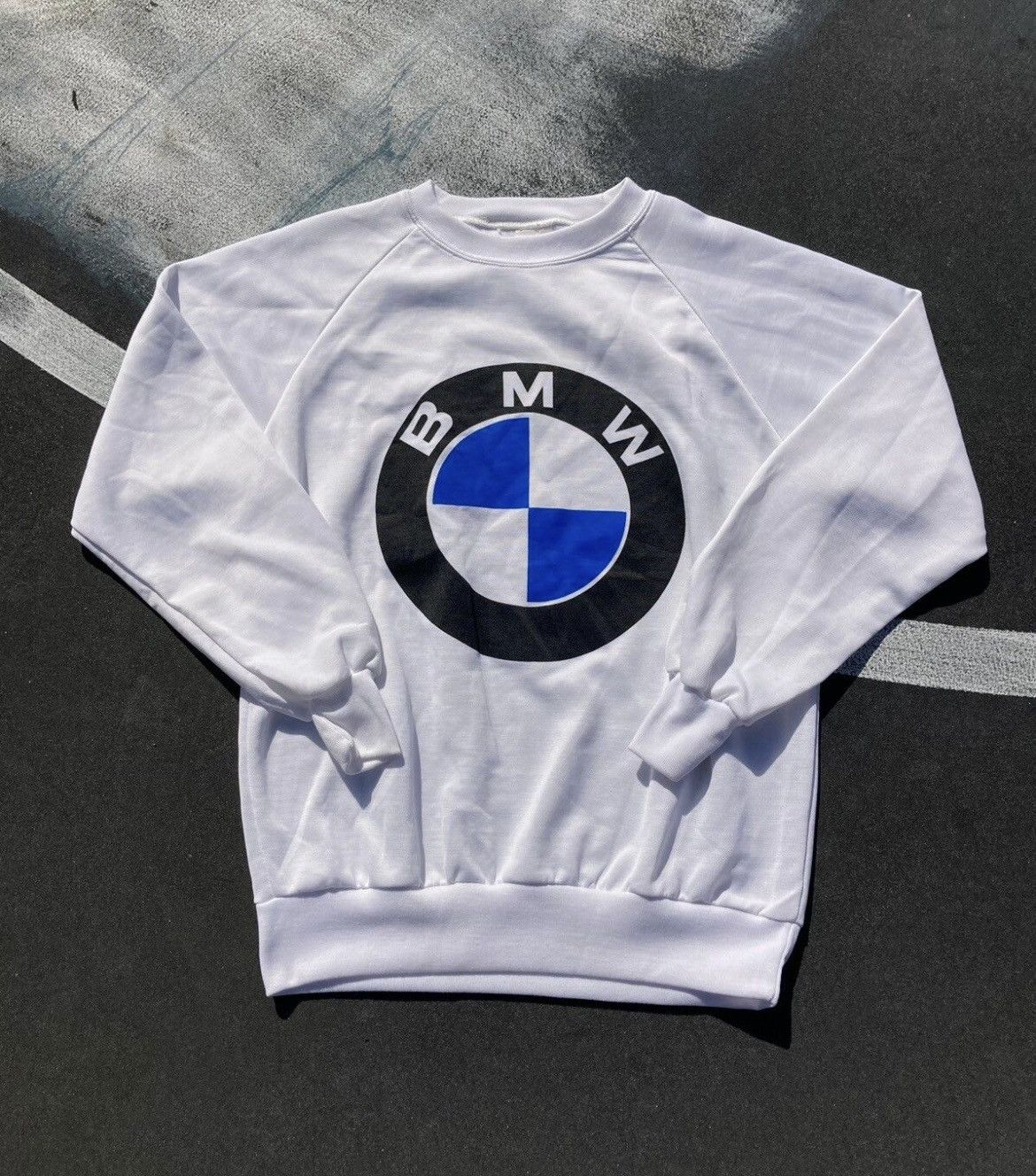 image of Bmw Bavarian Crewneck in White, Men's (Size Large)