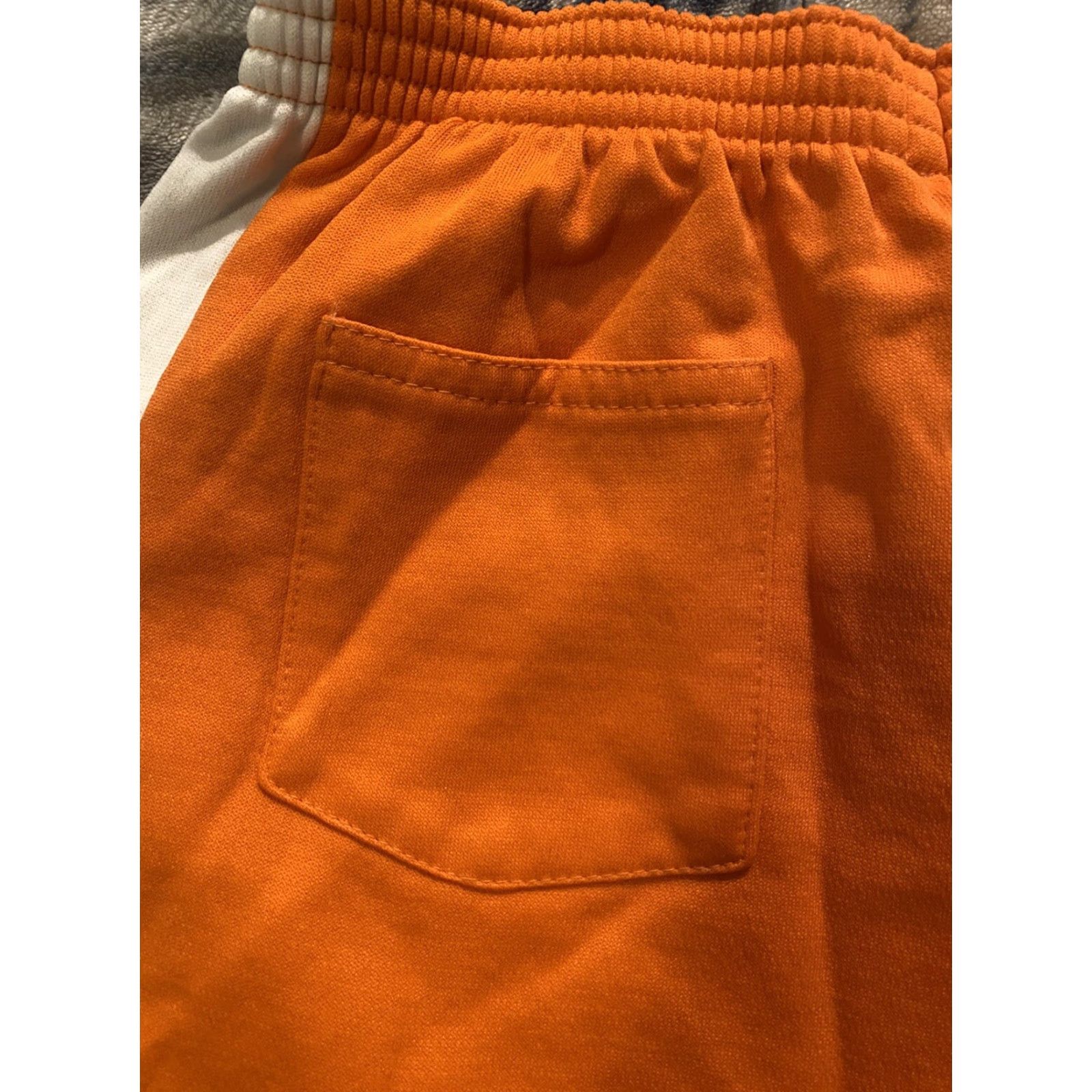 Vintage VINTAGE Regal 70s High Waist Gym Shorts Orange White XL Women Deadstock Size 40" / US 18 - 4 Thumbnail