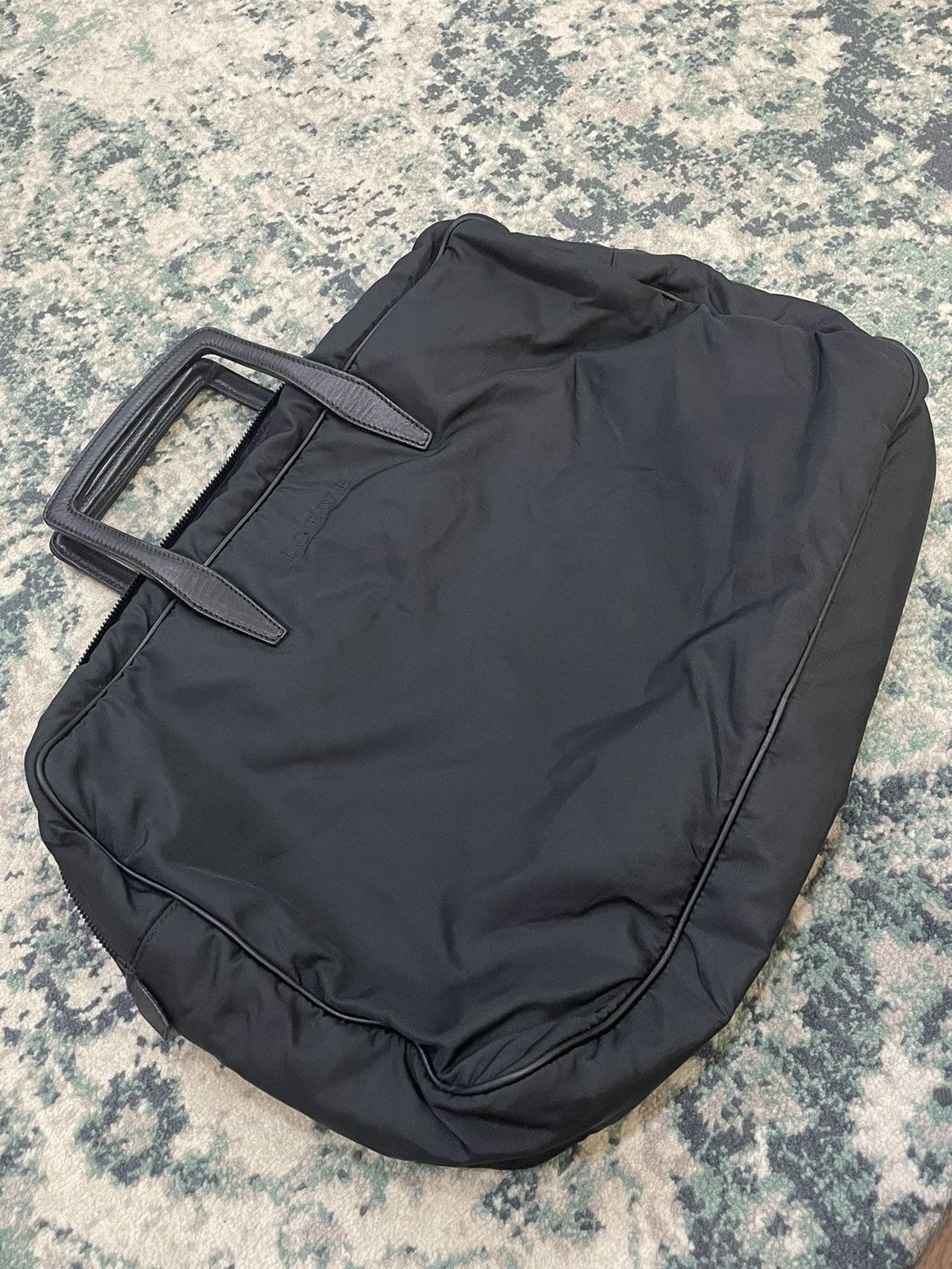Loewe Loewe Black Nylon Leather Handle Travel Bag Size ONE SIZE - 22 Thumbnail
