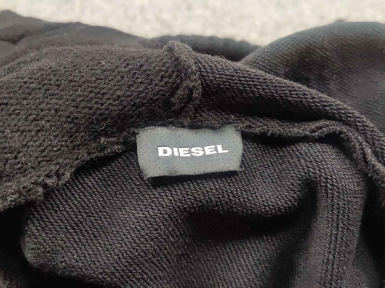 Diesel Diesel Patchwork Wool Blend Black Zip Mens Hoodie Y2K Style Size US XL / EU 56 / 4 - 14 Thumbnail