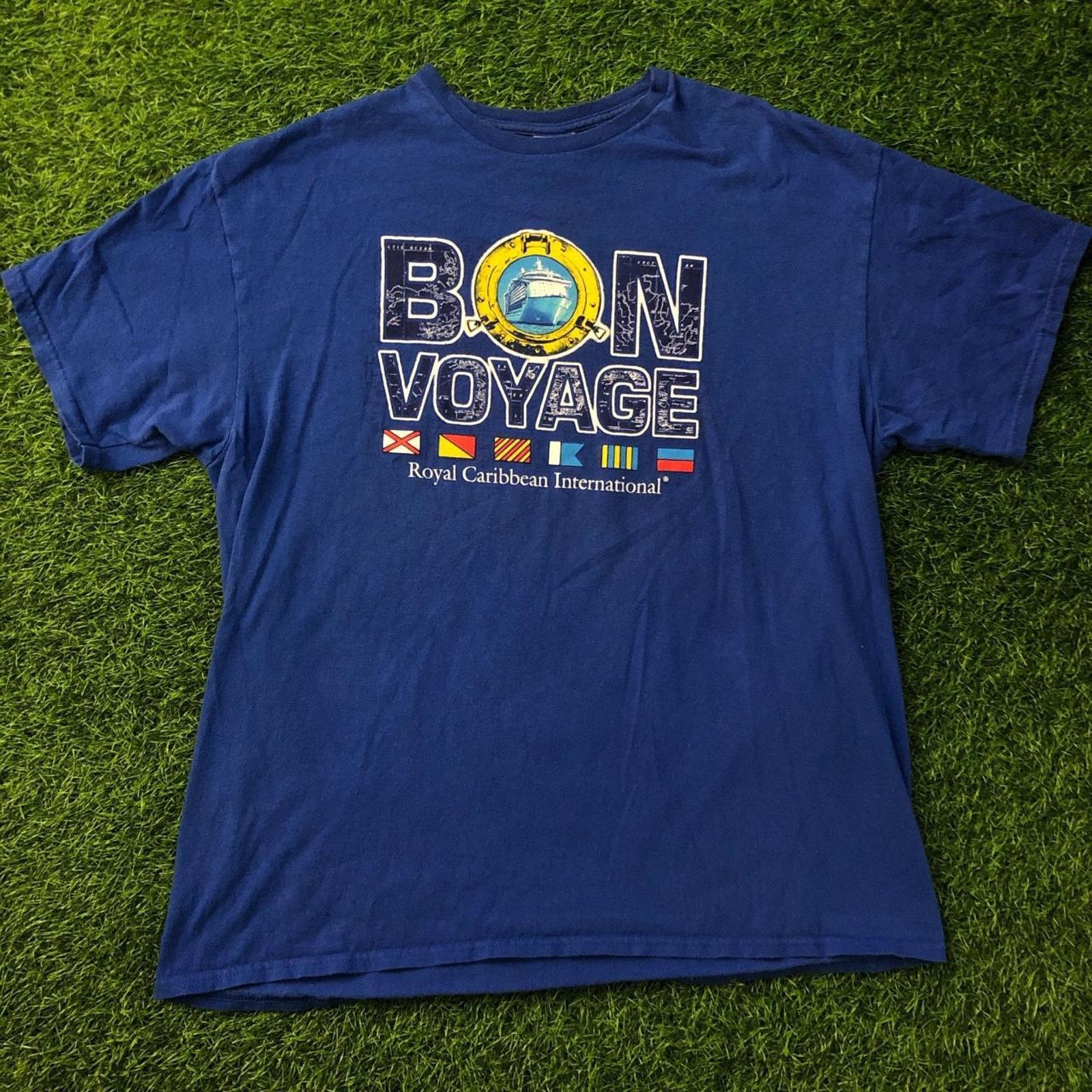 Delta Retro Blue ‘Bon Voyage’ Royal Caribbean Graphic Tee Size US XL / EU 56 / 4 - 1 Thumbnail
