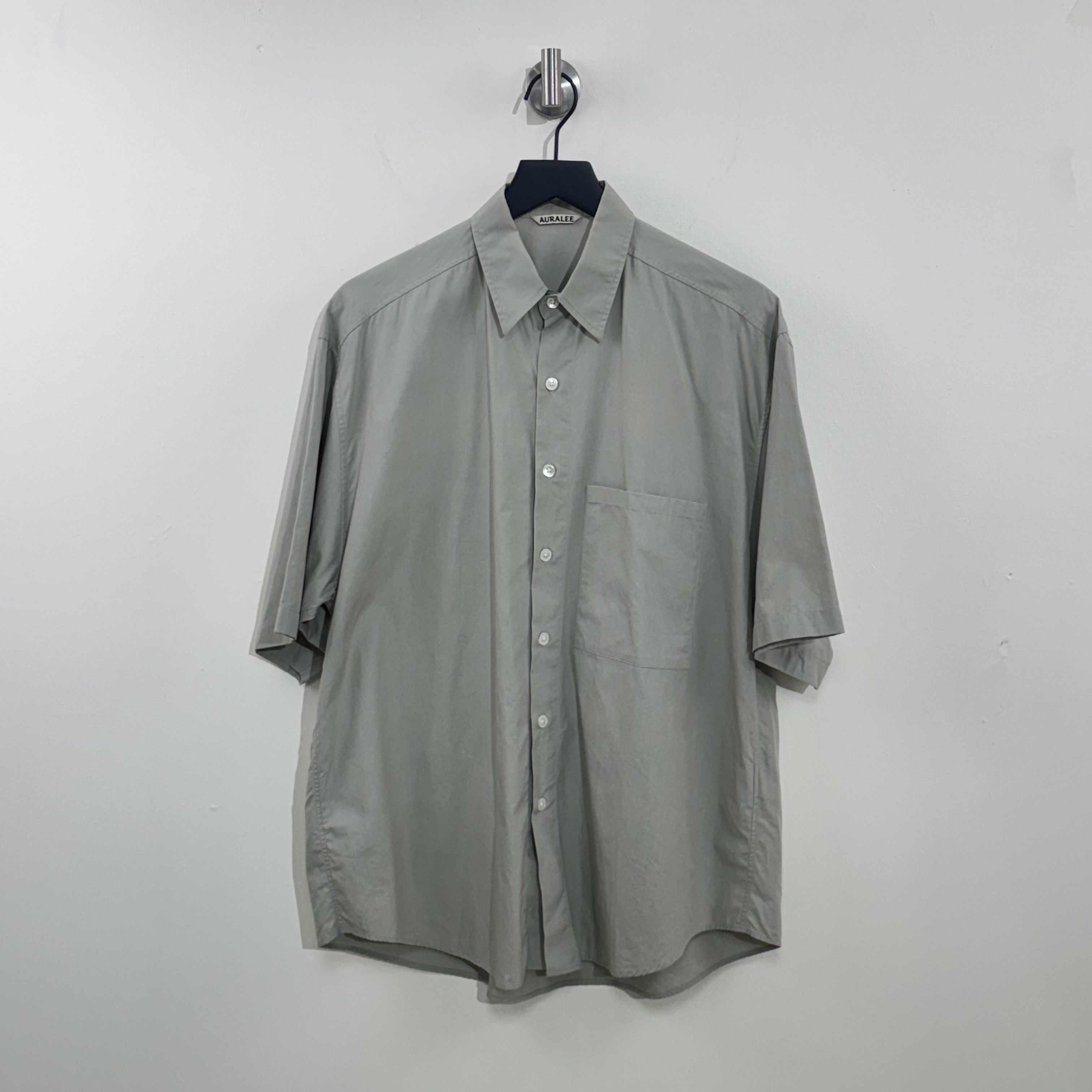 Auralee Auralee Washed Finx Twill Short Sleeve Shirt Size US L / EU 52-54 / 3 - 1 Thumbnail