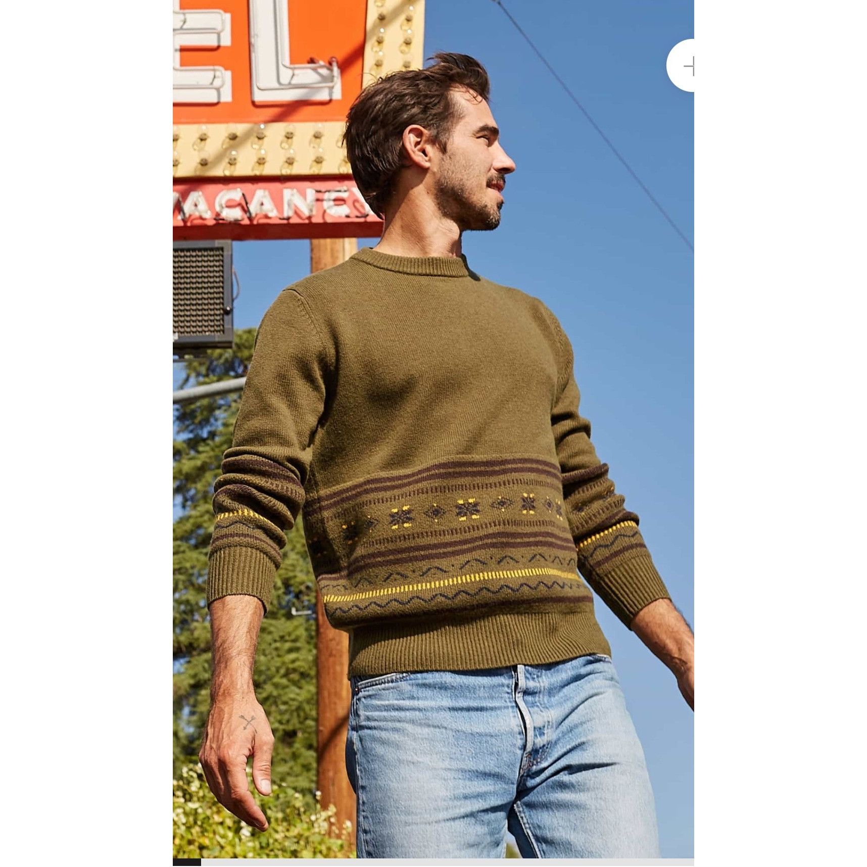 image of Toad And Co Toad&co Men’S Cazadero Crewneck Sweater - Size Xxl NWT in Green, Men's