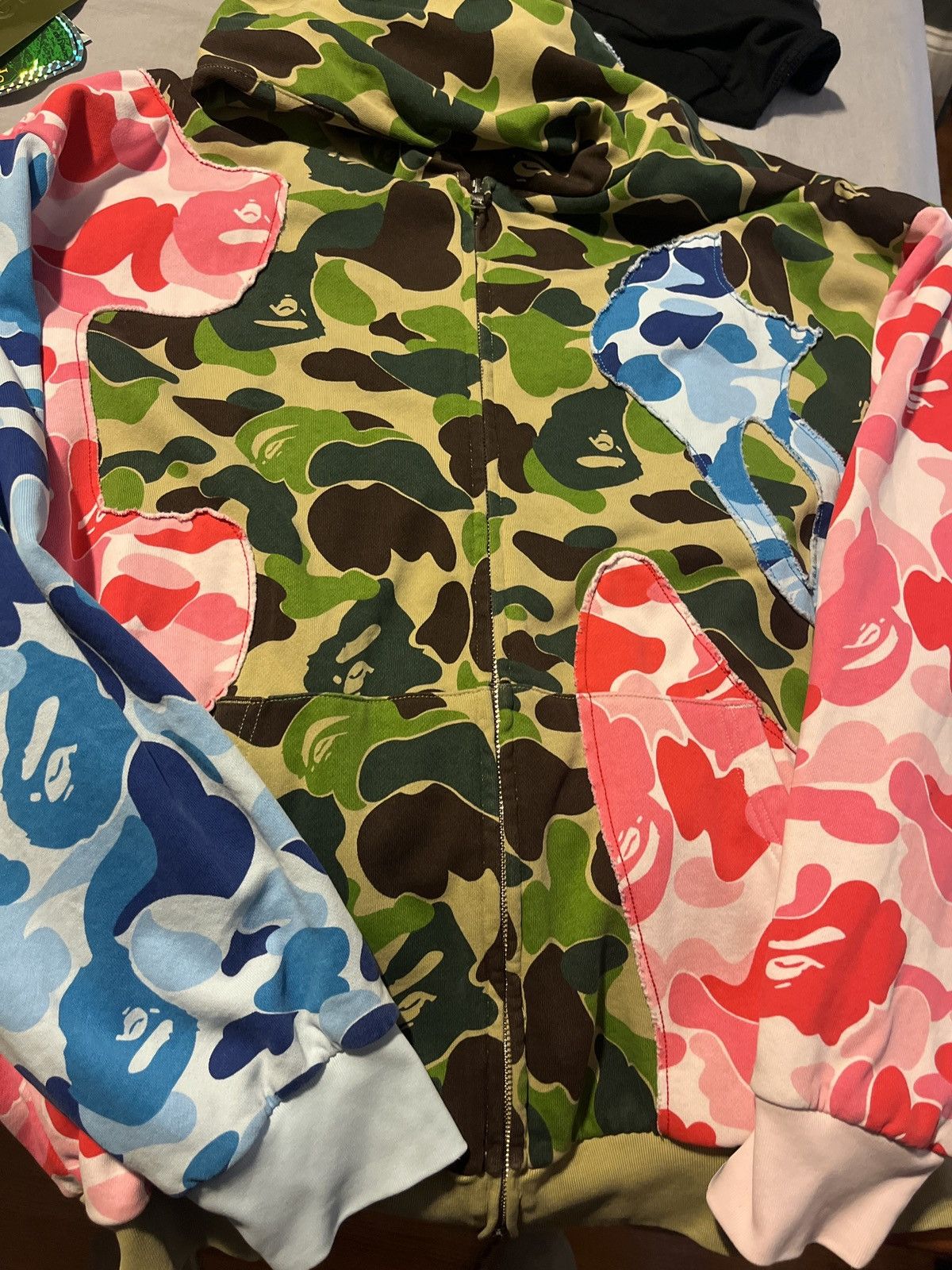 Bape BAPE🦍🪨🔥💨 ABC Camo Patchwork Zipper Hoodie Size US XXL / EU 58 / 5 - 2 Thumbnail