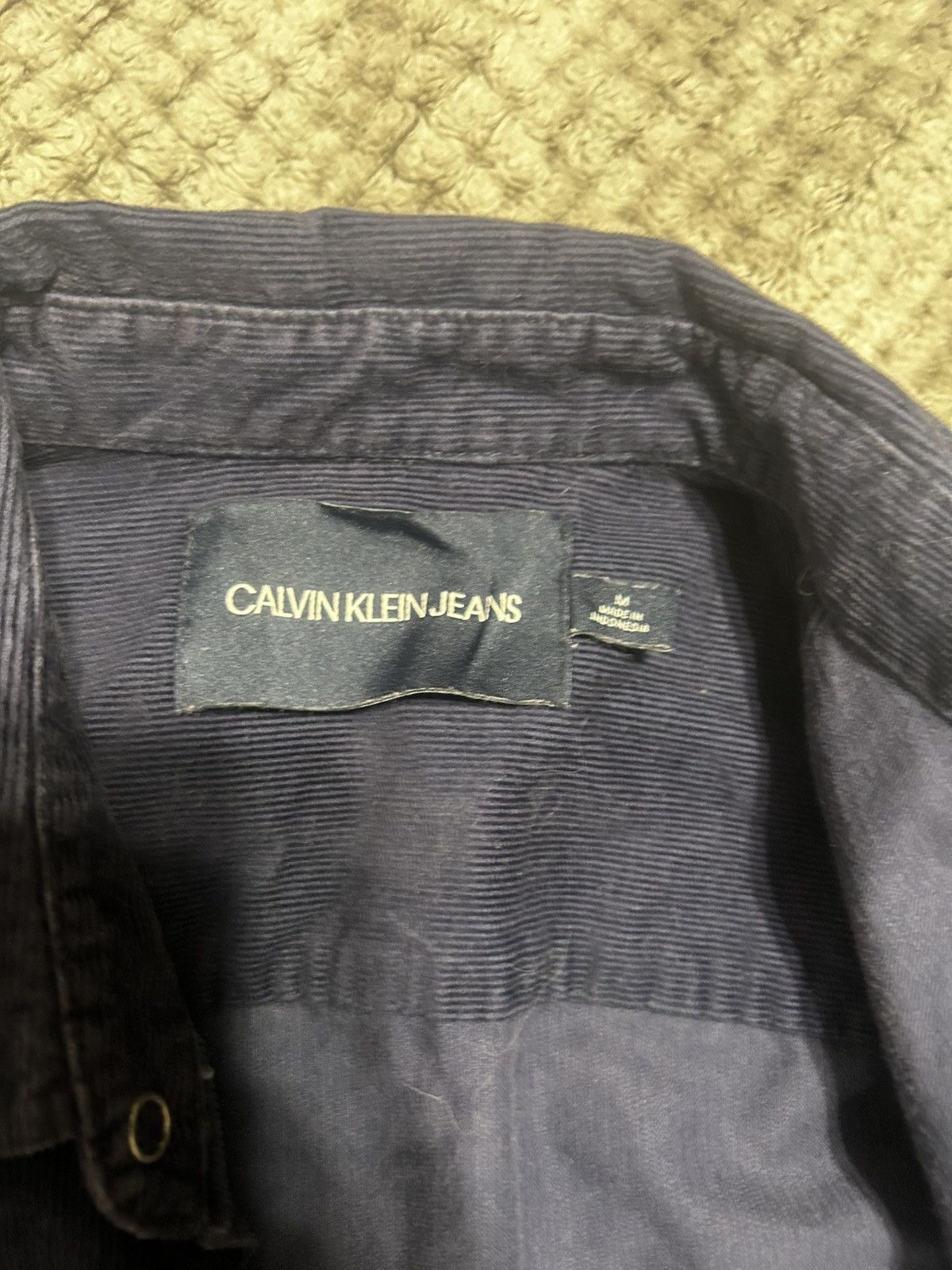 Calvin Klein Calvin Klein Jeans Navy Corduroy Button Up medium Size US M / EU 48-50 / 2 - 3 Thumbnail
