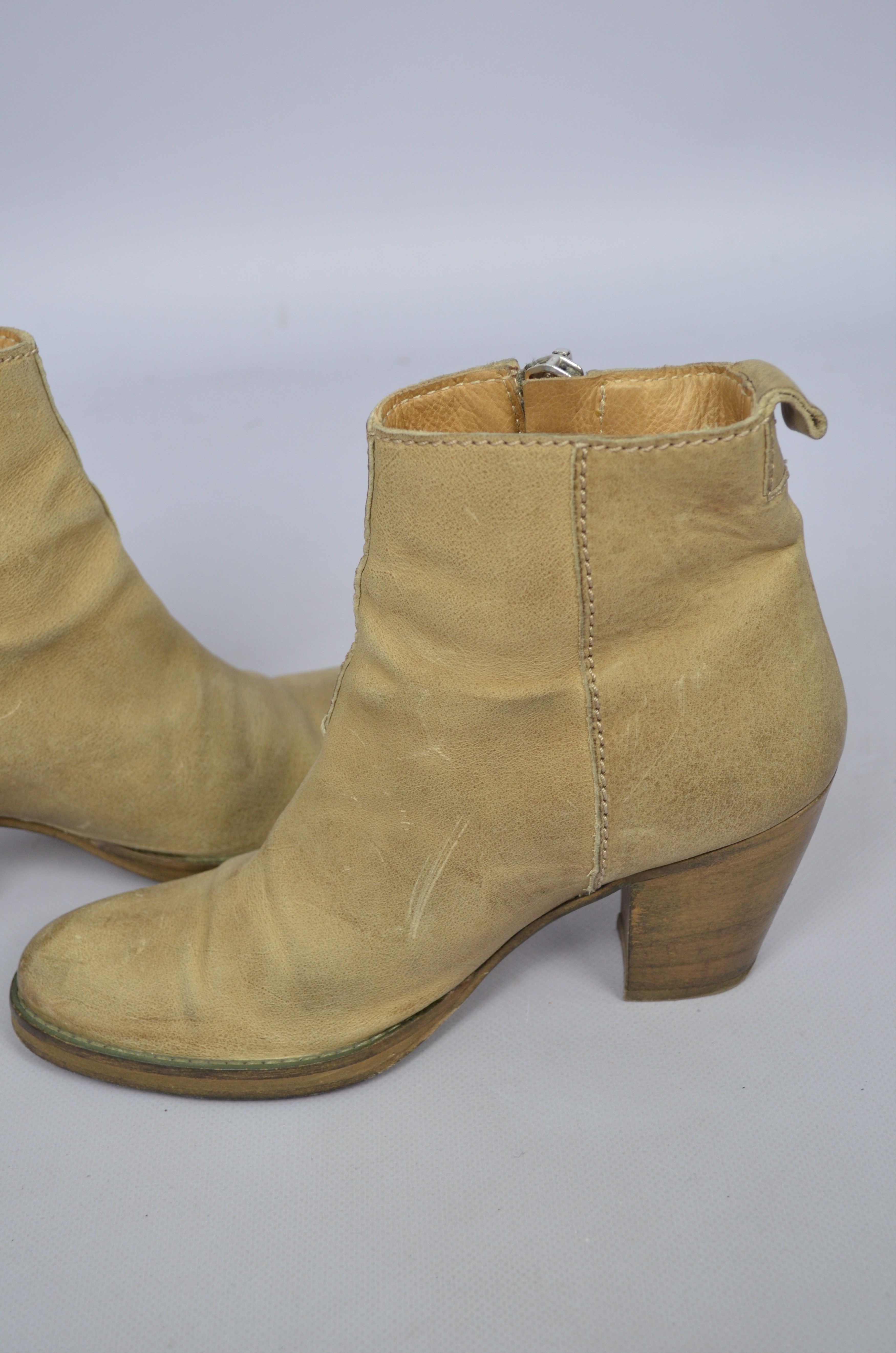 Acne Studios × Designer Acne Studios Pistol Side Zip Ankle Heel Boots Size 37/US7 Size US 7 / IT 37 - 9 Thumbnail
