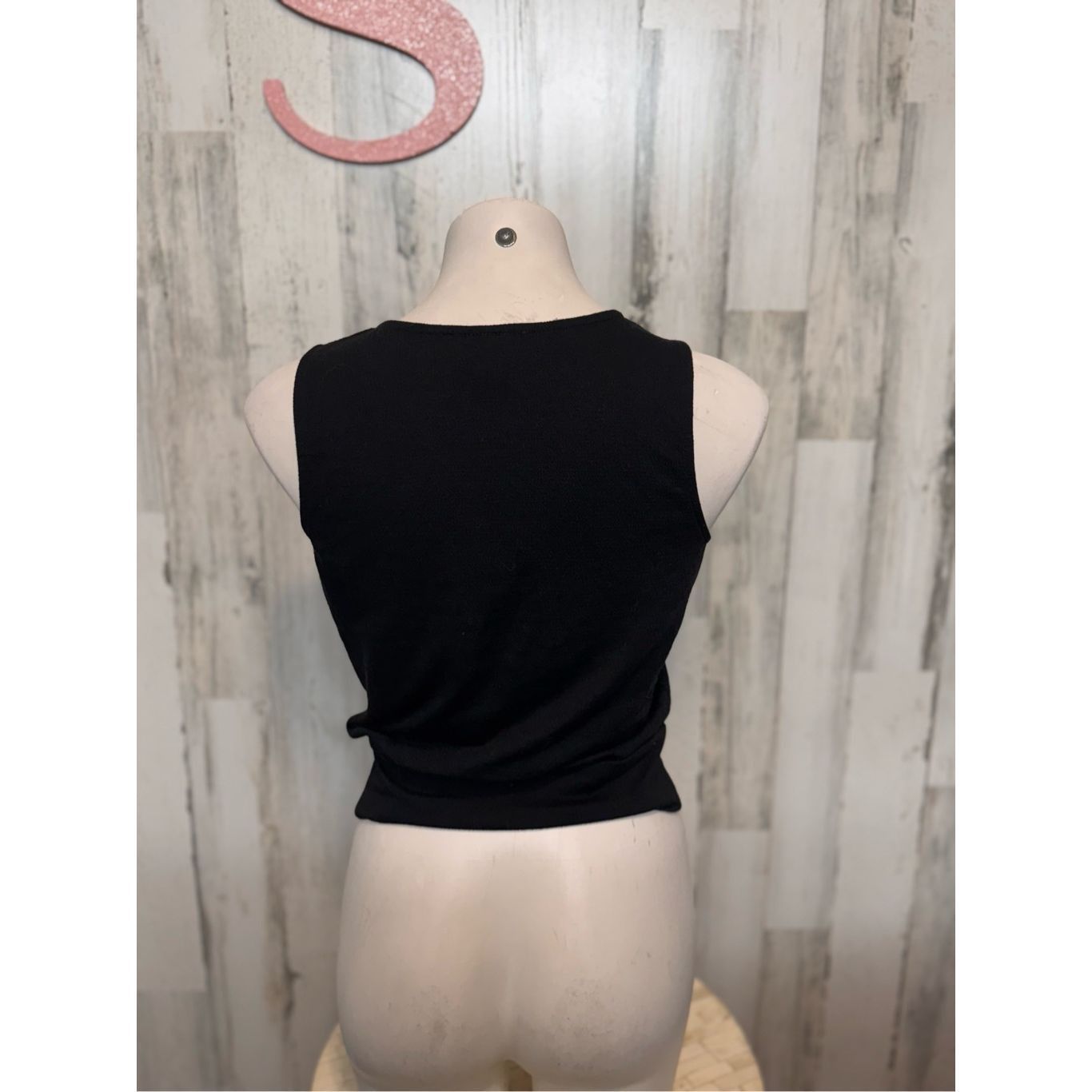 Other IZ Byer Black Sleeveless Button-Front Tank Top Size S Size S / US 4 / IT 40 - 4 Thumbnail