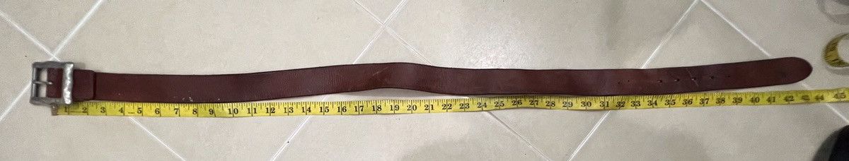 Genuine Leather Japanese Brand Leather Buckle Belt Size ONE SIZE - 9 Thumbnail