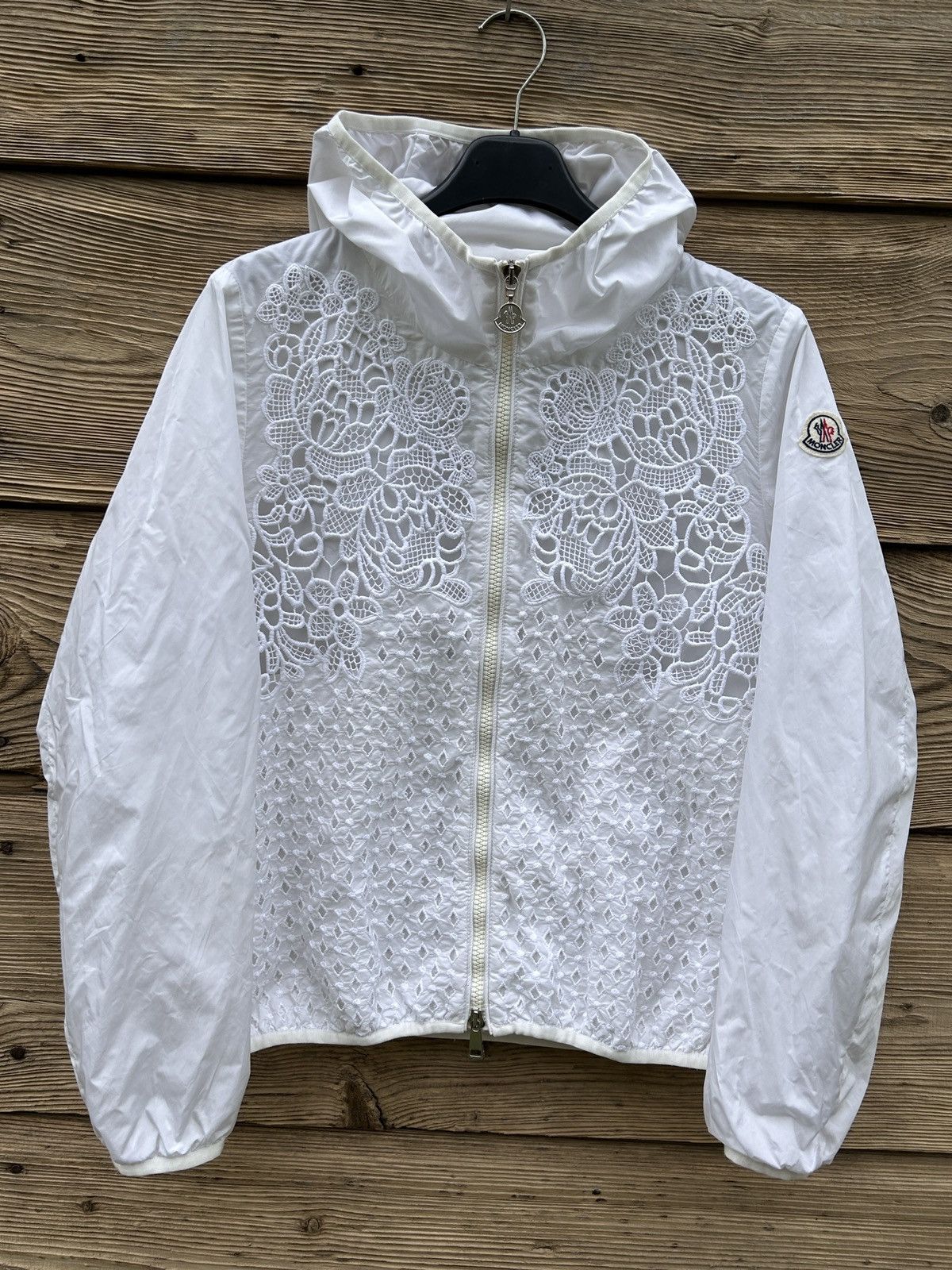 Moncler Moncler Vive Giubbotto Lace Lightweight Zippered Jacket Grailed