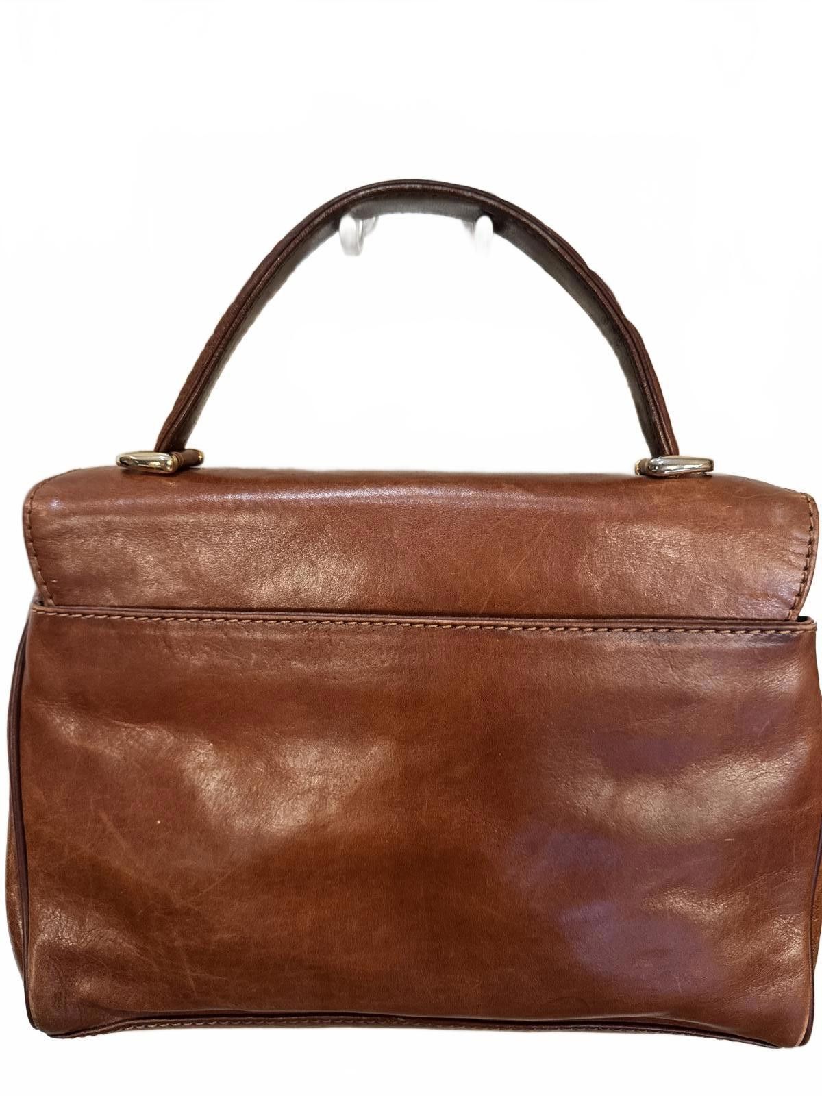 Unknown London Vintage 80s/90s Basido Italian Leather Top-Handle Handbag Size ONE SIZE - 3 Thumbnail