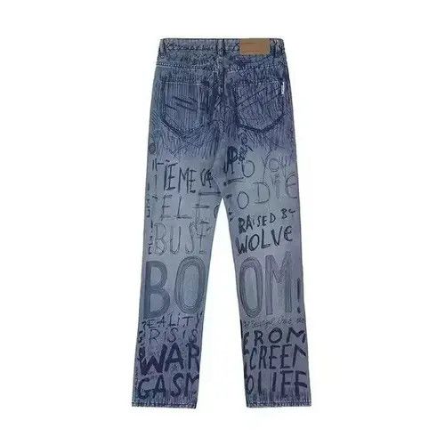 Jean Graffiti faded blue jeans Size US 32 / EU 48 - 4 Thumbnail