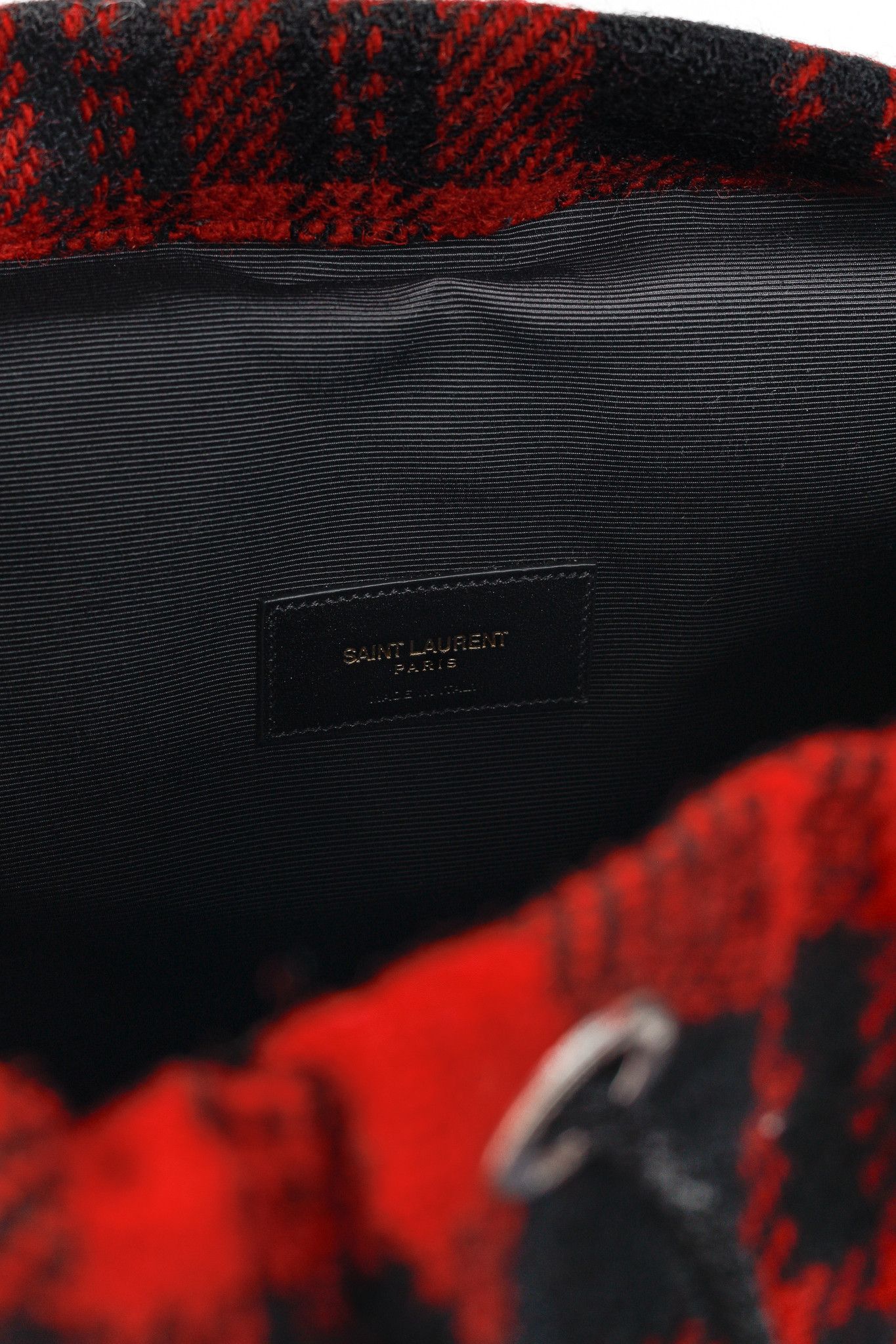 Saint Laurent Paris Saint Laurent AW/14 Tartan Wool YSL Hunting Rucksack Size ONE SIZE - 15 Thumbnail